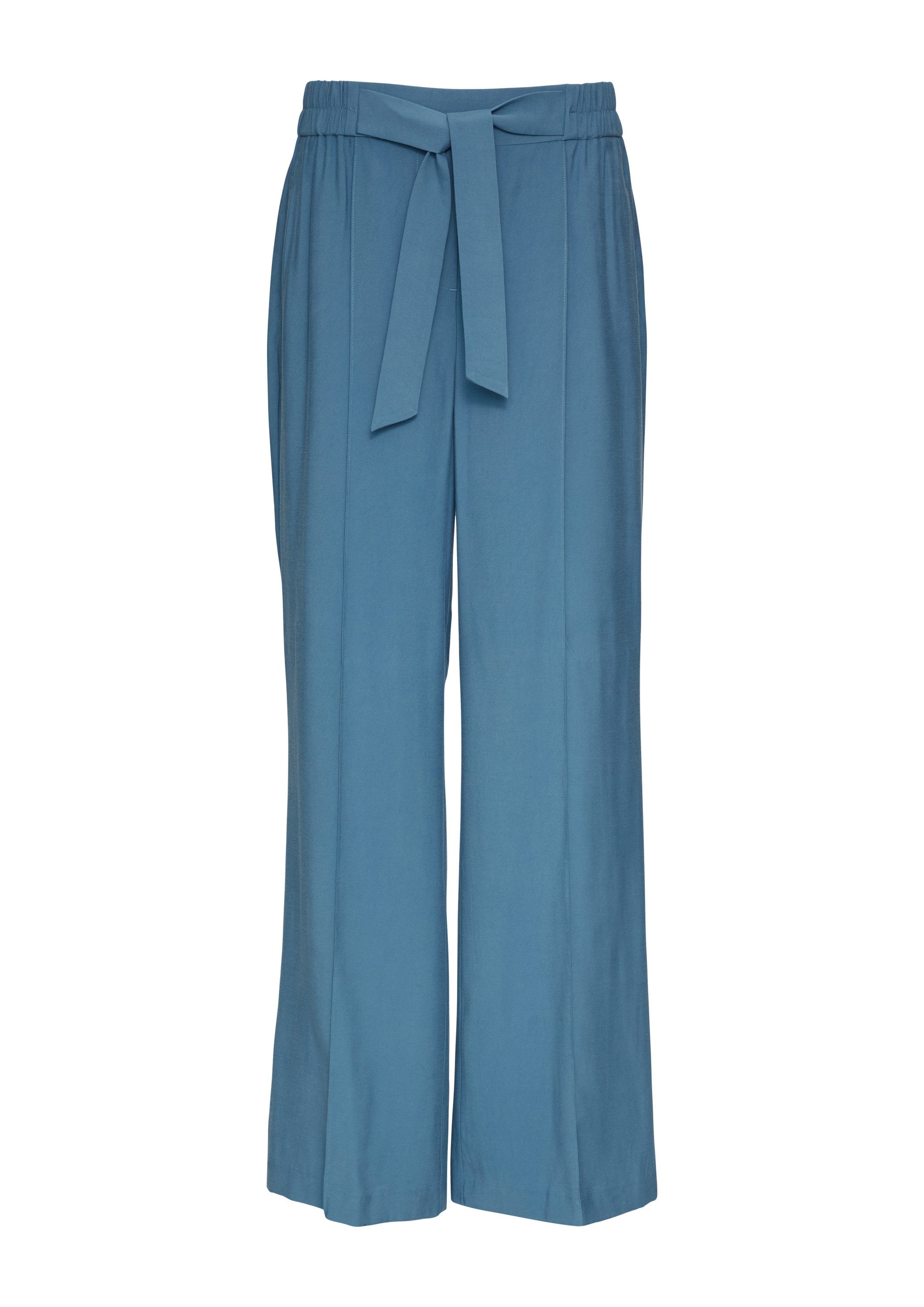comma Chinos Hose High Waist-Schlupfhose mit Piquestruktur