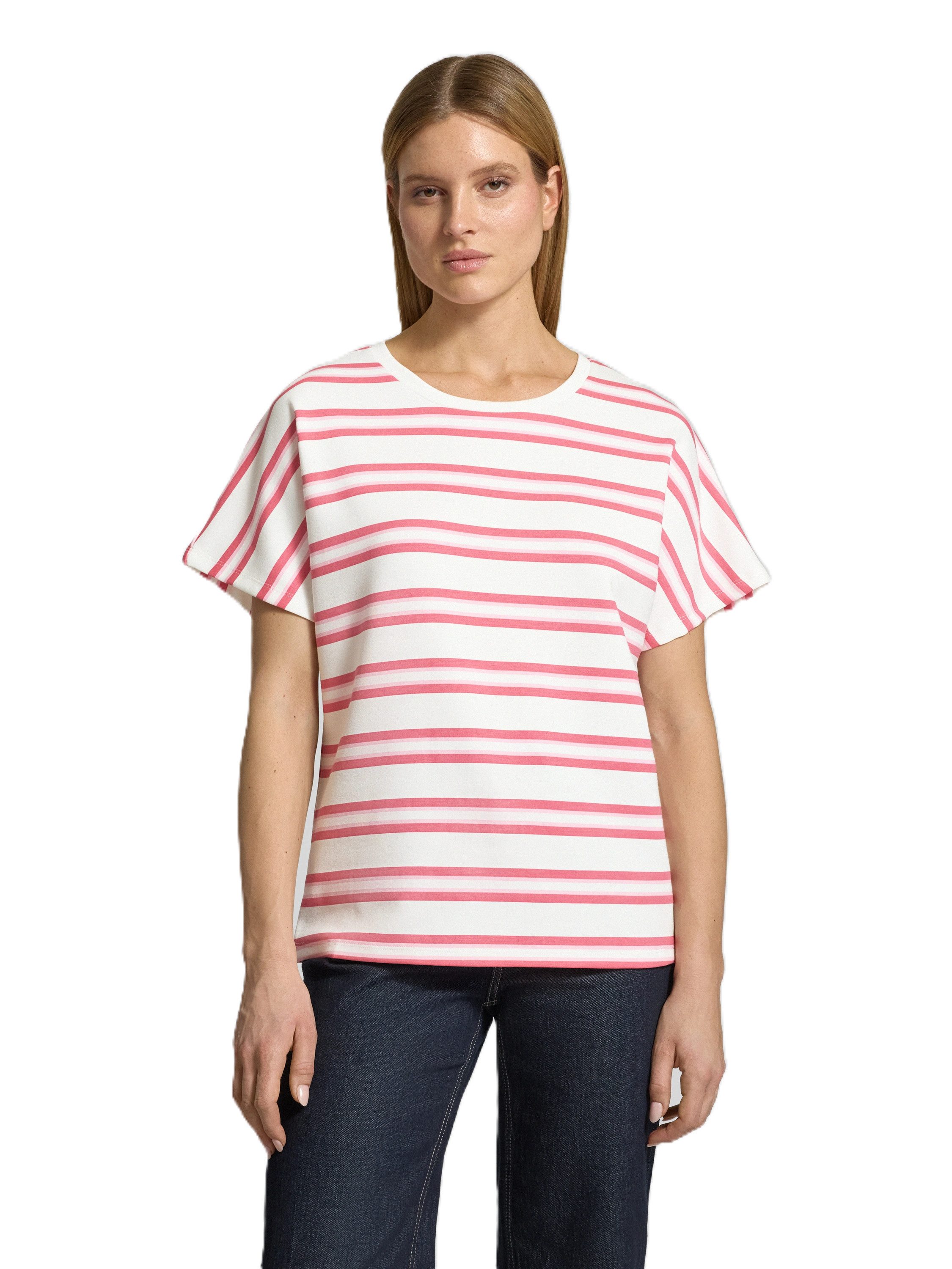 soyaconcept Kurzarmshirt SC-RINA STRIPE 23 - T-Shirt kurzarm Damen - gestreiftes Shirt Basic