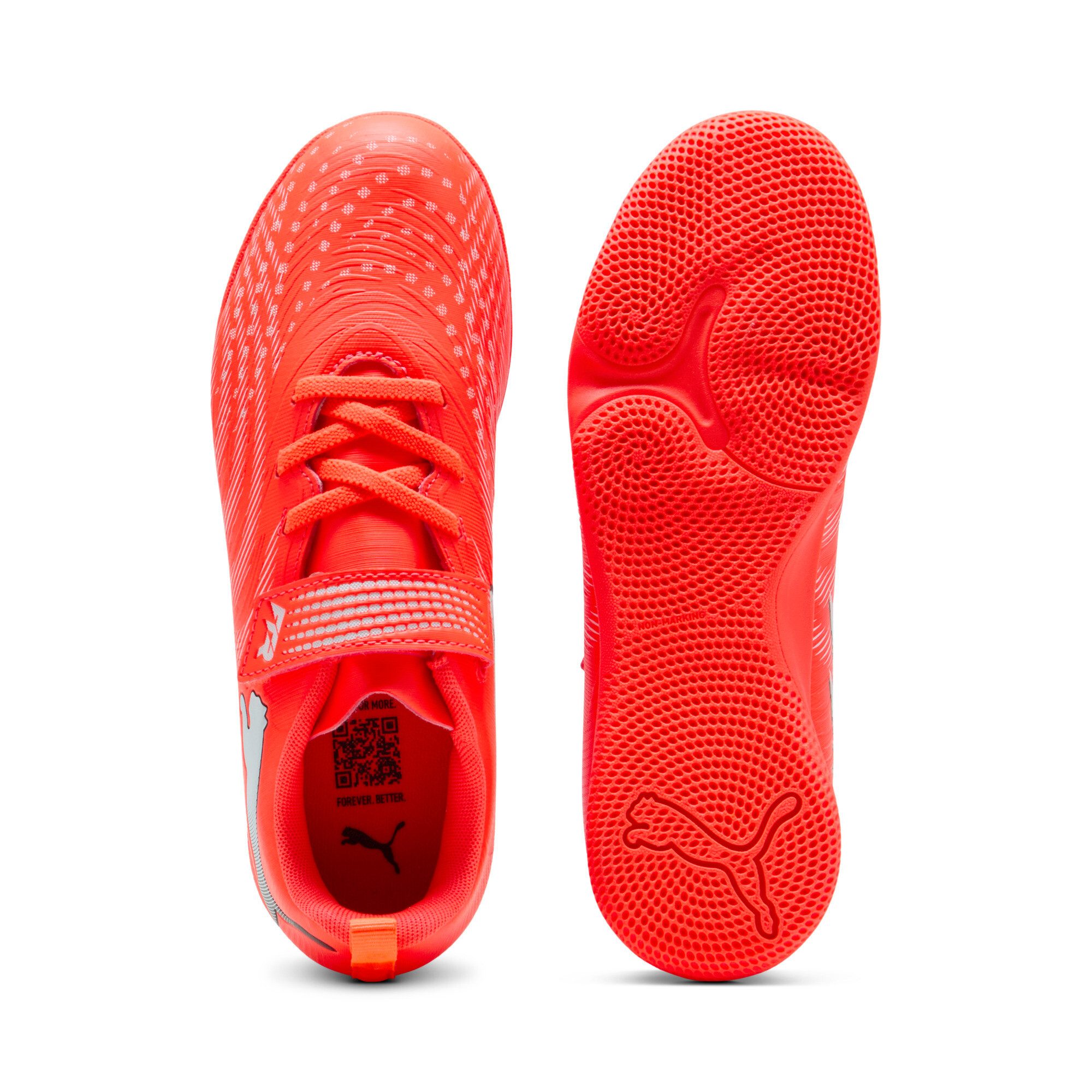 PUMA FUTURE 9 PLAY IT V JR Fußballschuh für Halle und Straße, leichtes Obermaterial aus Synthetik