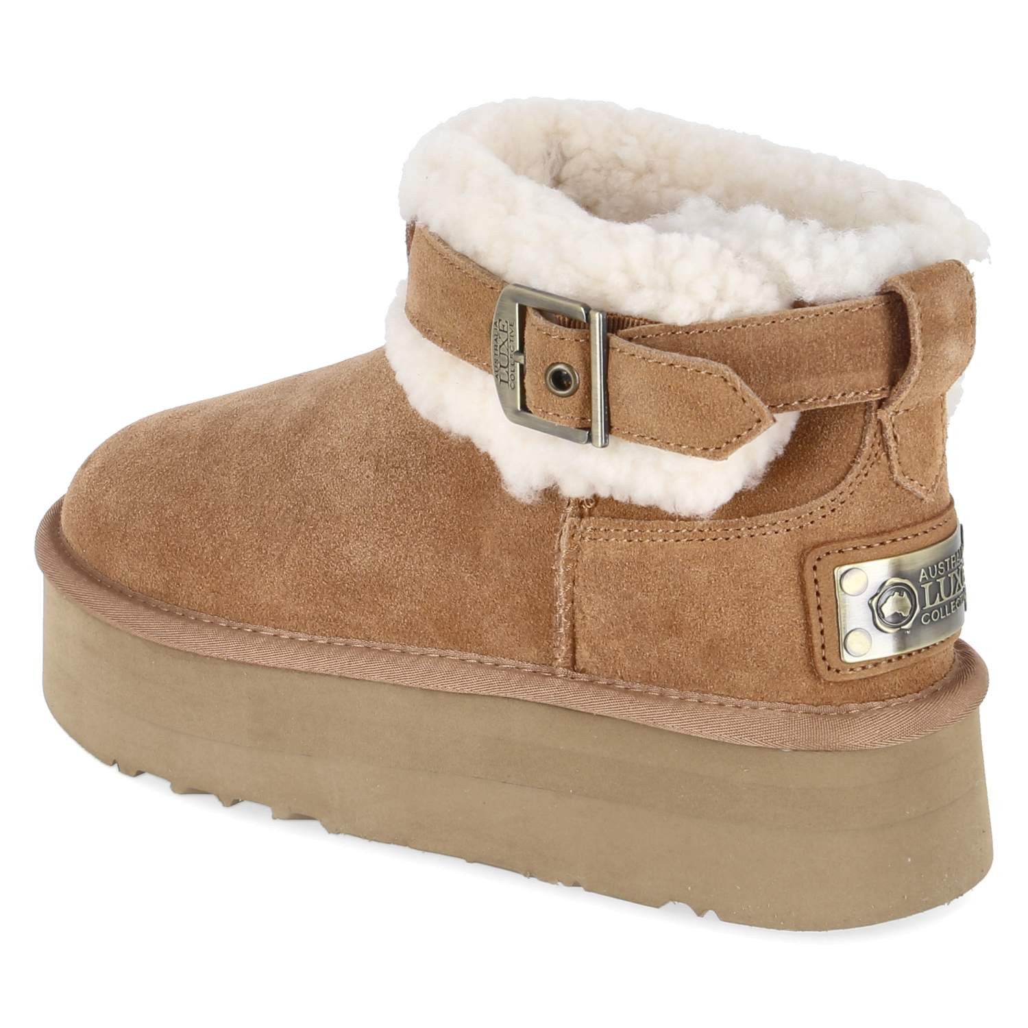 Australia Luxe Collective Australia Luxe EDEPS205N-CH Damen Leder & Textil brown Chelseaboots