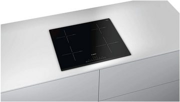 BOSCH Backofen-Set 3D Heißluft Backofen + Kochfeld Induktion 60cm Facette