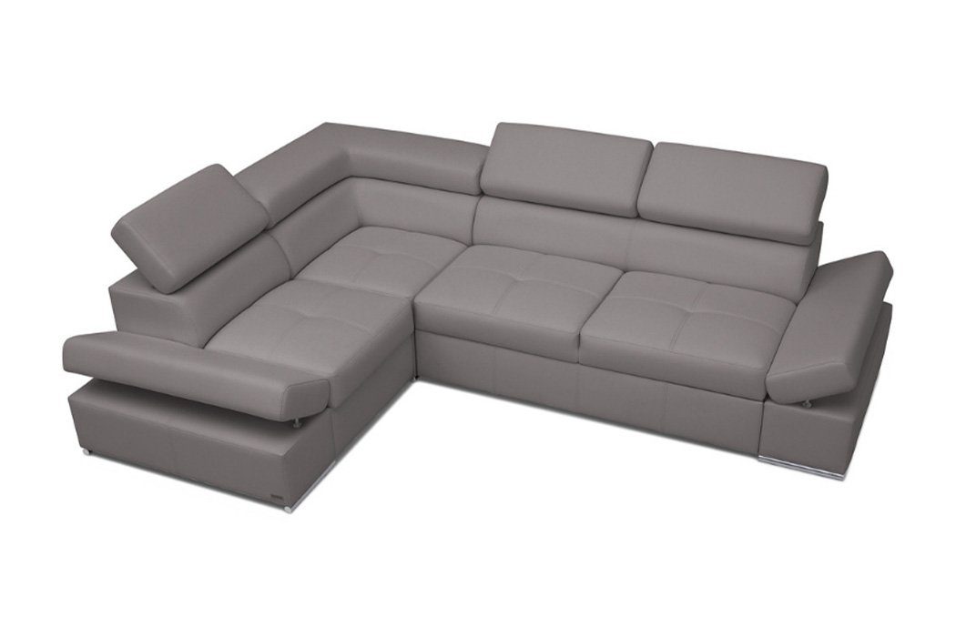 JVmoebel Ecksofa, Ecksofa Moderne Sofa Eck Couch Garnitur Wohnlandschaft Grau