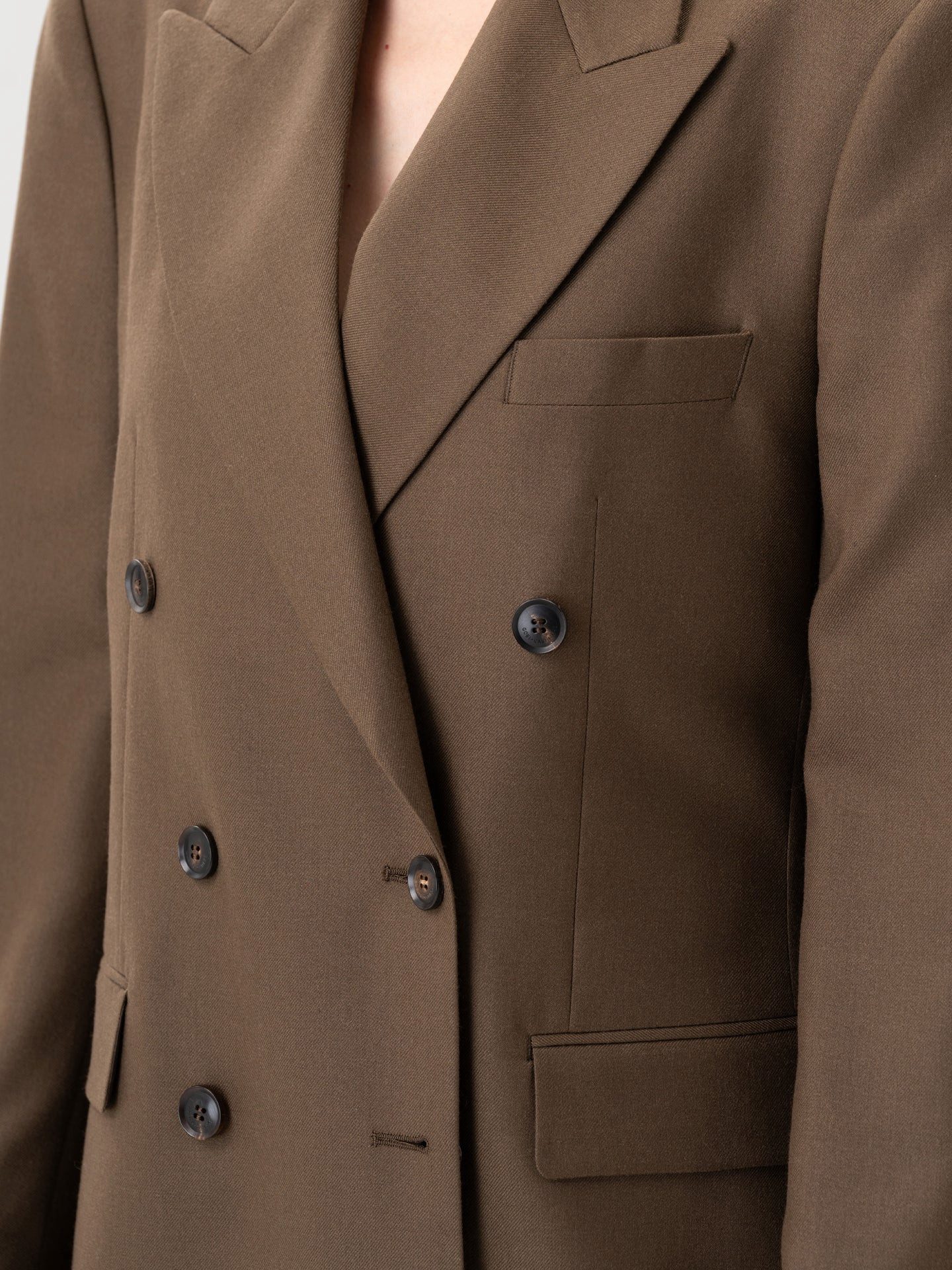 GOBI Cashmere Blusenblazer Doppelreihiger Kaschmir Blazer
