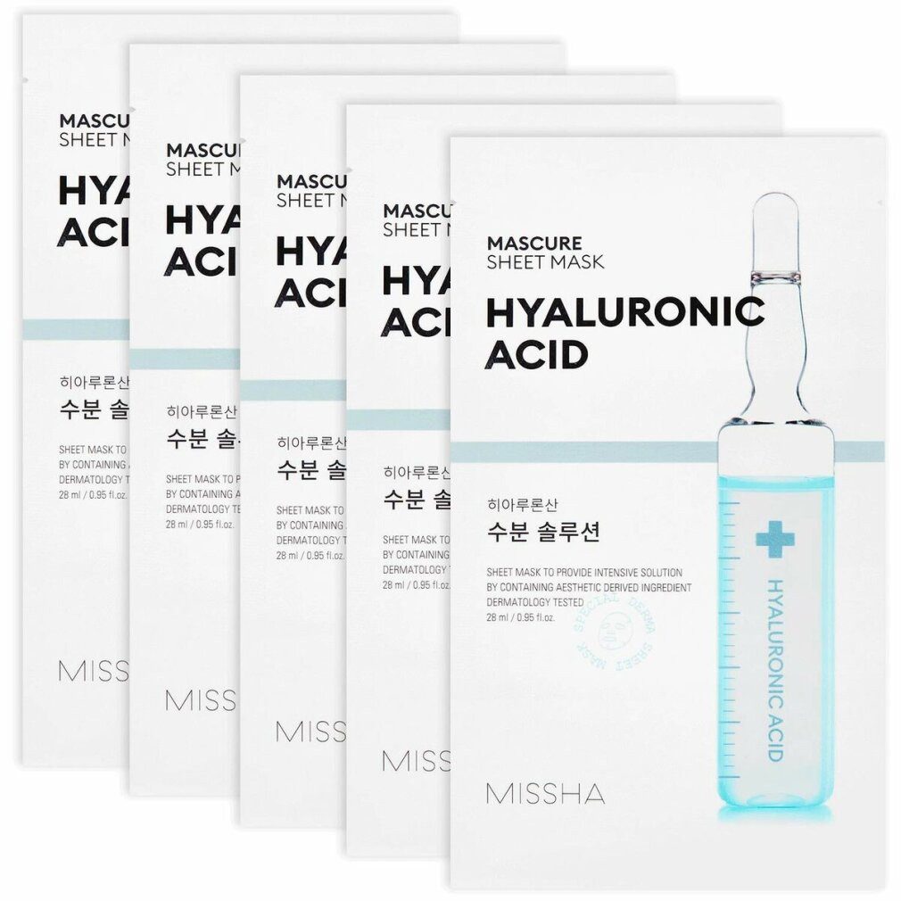 Missha Körperpflegemittel Mascure Blatt Maske Hyaluronsäure 28 ml