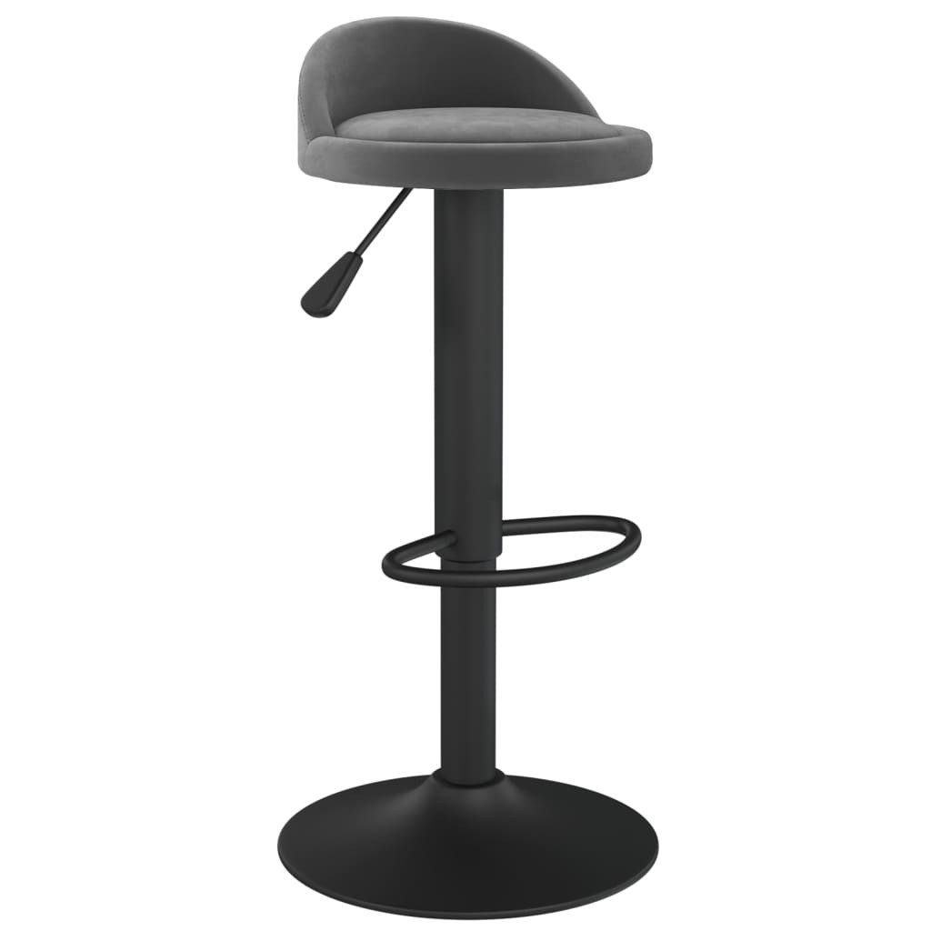 vidaXL Barhocker Barhocker Dunkelgrau Samt (1 günstig online kaufen