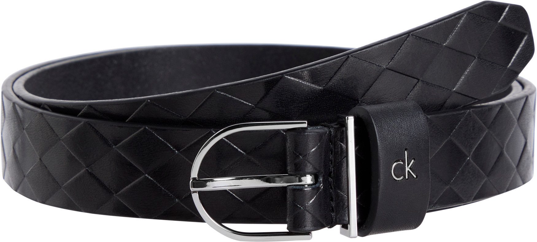 Calvin Klein Ledergürtel CK METAL ROUND günstig online kaufen