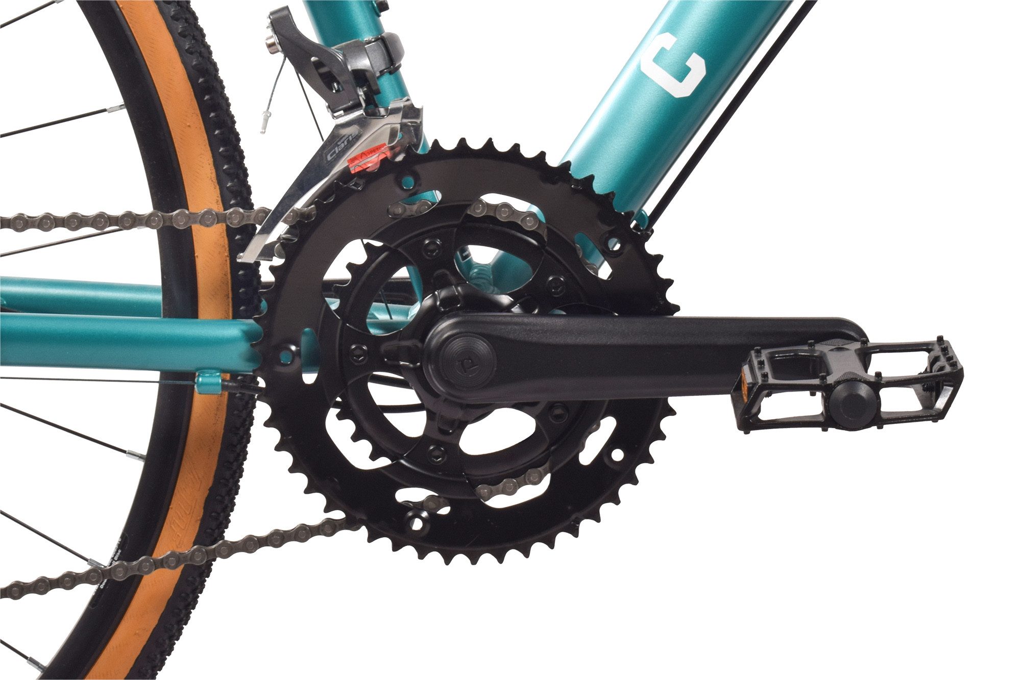 CHILLIZ Gravel Bike CHILLIZ Gravel Bike 28 inch GL.05 green 16-speed Shimano gears, frame size 57 cm, 2 Tektro disc brakes, drop handlebars