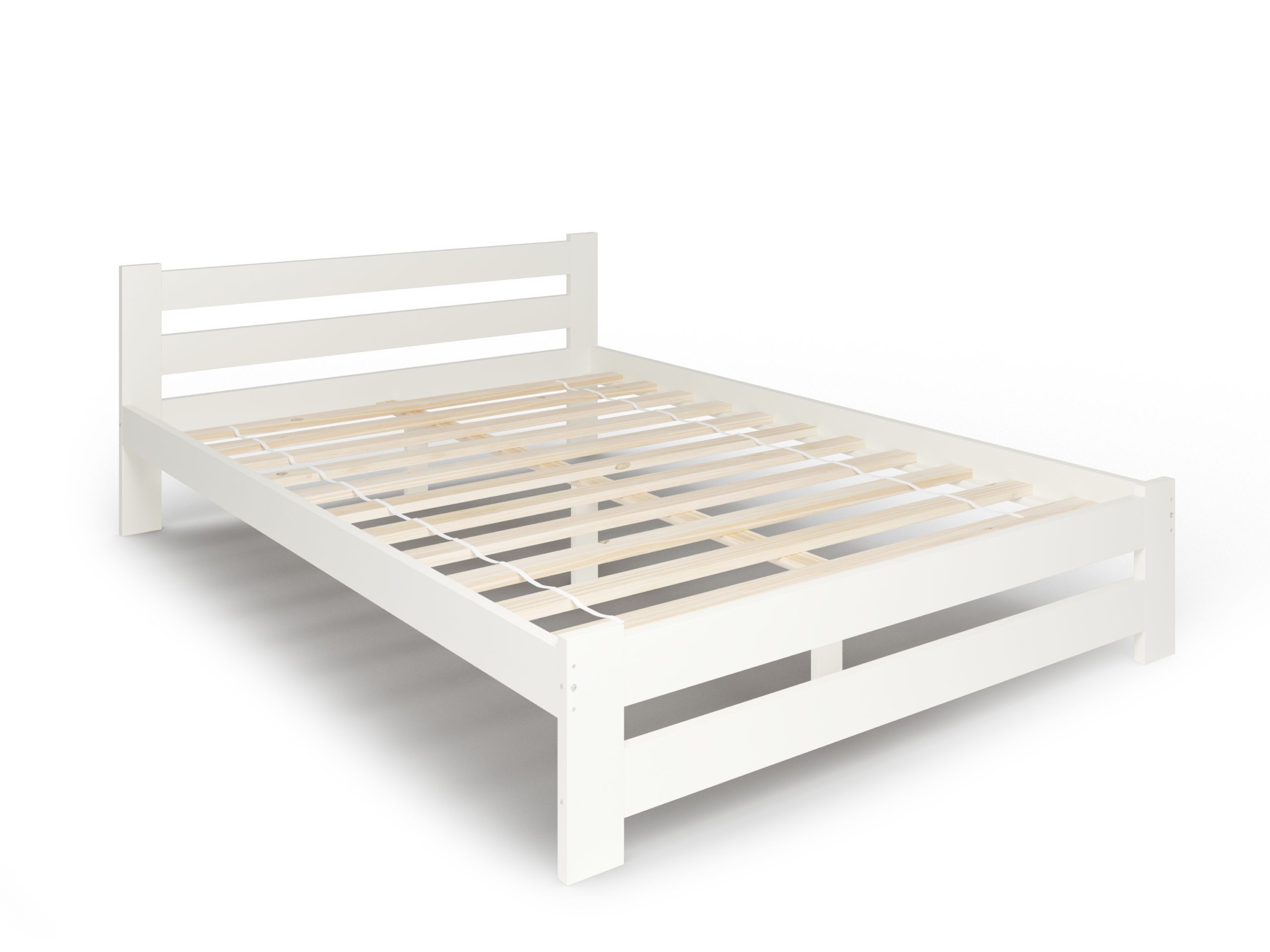 Home Collective Holzbett mit Lattenrost Modern Bett Kiefer Bettgestell Massivholzbett Klassisch (90x200, 120x200, 140x200, 160x200 cm), Doppelbett, Skandi Boho  – Bild 5 von 5