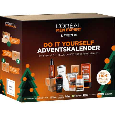 L'ORÉAL PARIS MEN EXPERT Adventskalender L'Oréal Men Expert DIY Adventskalender mit 24 Boxen, Geschenk-Set