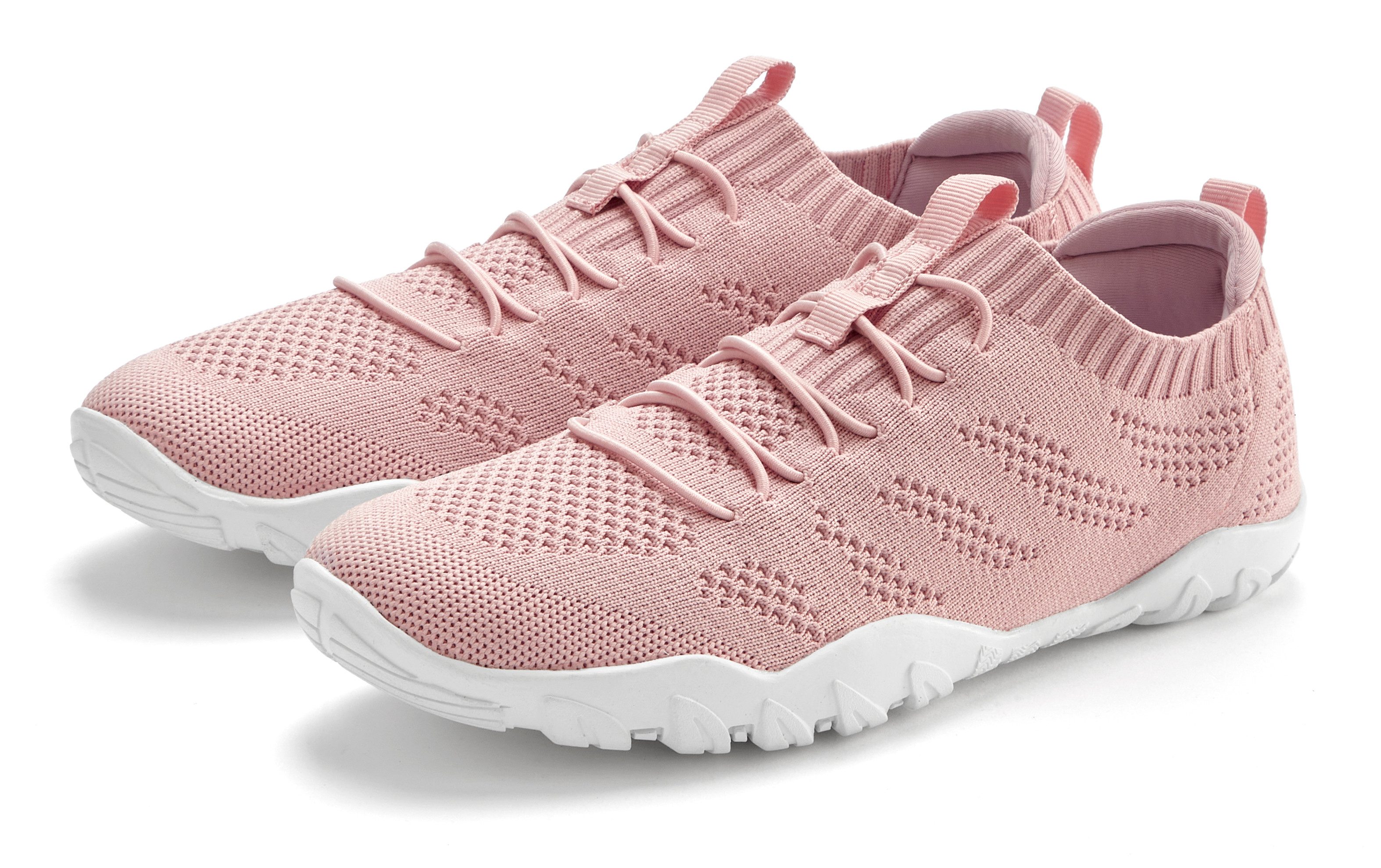 Vivance by Lascana Freizeitschuh, Slip-On-Sneaker, Halbschuh, ultraleicht Sneaker zum Reinschlüpfen mit elastischen Schnürbändern VEGAN