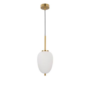 Nova Luce Hängeleuchte Pendelleuchte Lato in Weiß und Gold E14 158mm, keine Angabe, Leuchtmittel enthalten: Nein, warmweiss, Hängeleuchte, Pendellampe, Pendelleuchte