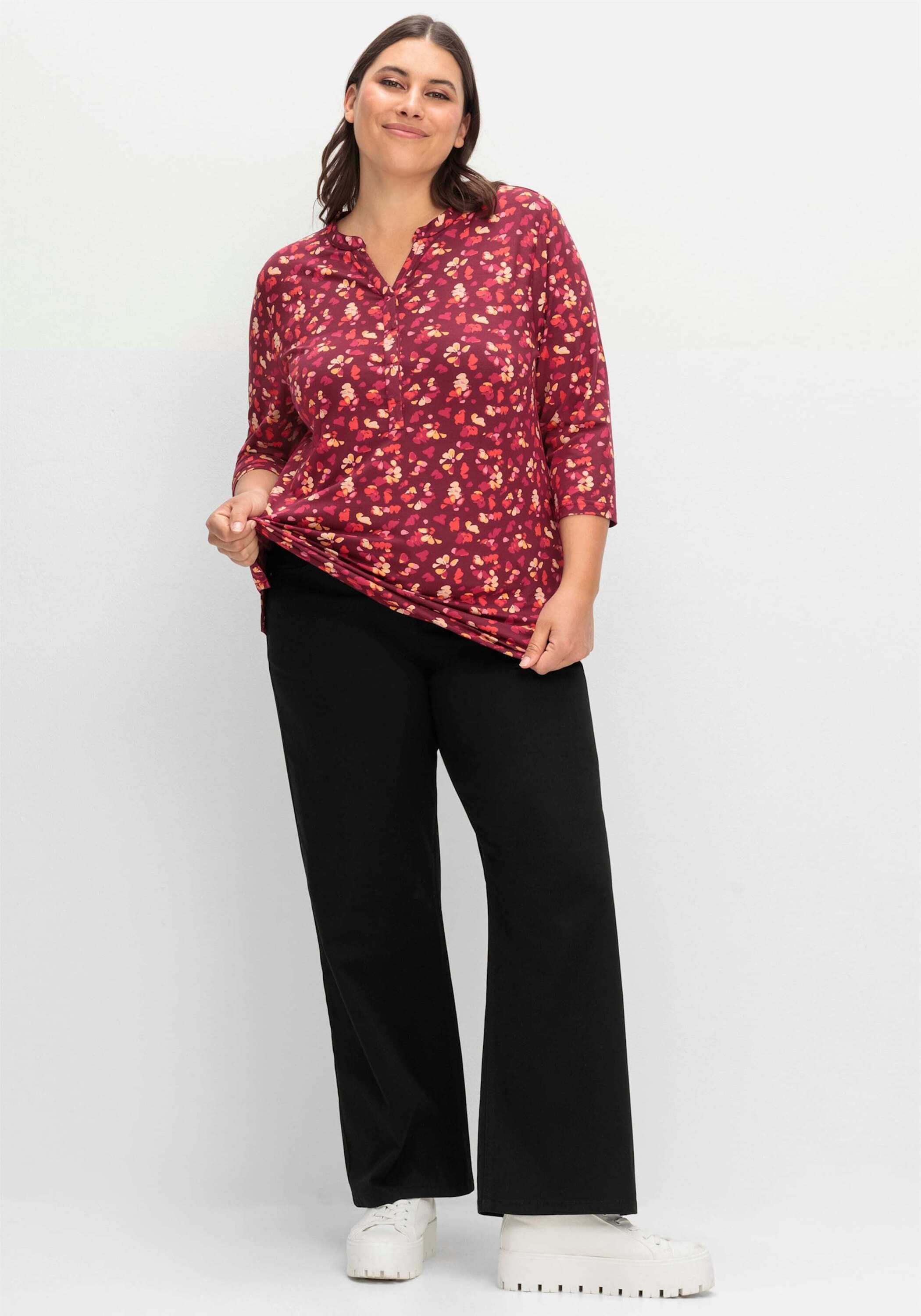 Sheego Jerseyhose Stretch-Hose im Curvy-Schnitt ANNE