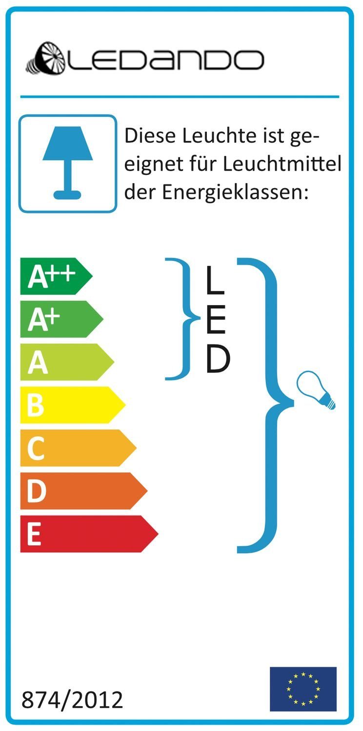 LED Bodeneinbaustrahler LEDANDO App Set - LED 5W RGB + steuerbar WiFi Einbaustrahler per - Smart