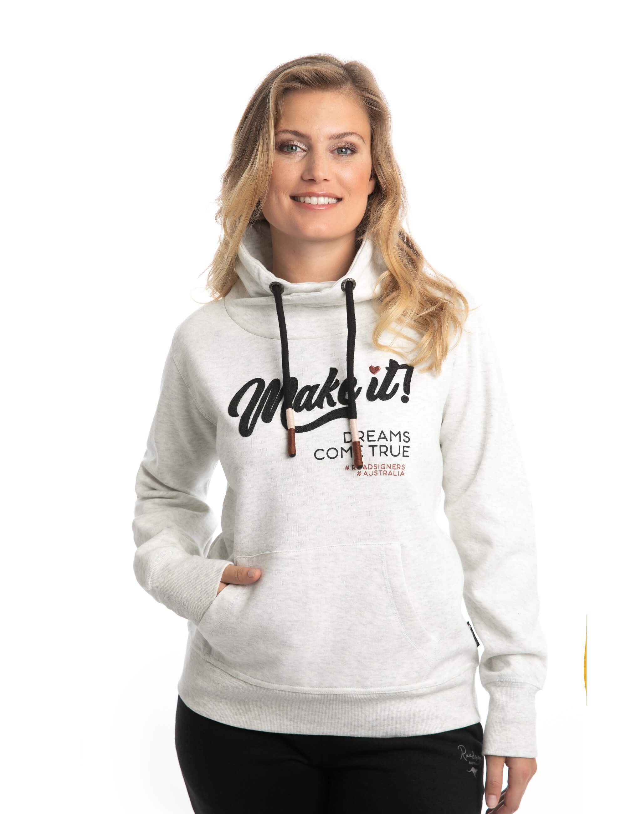 ROADSIGN australia Sweatshirt Make it (1-tlg) mit Schlauchkragen und Kordelzug, Sweat im lässigen Design sportlich-lässiger Pullover für alle Jahreszeiten