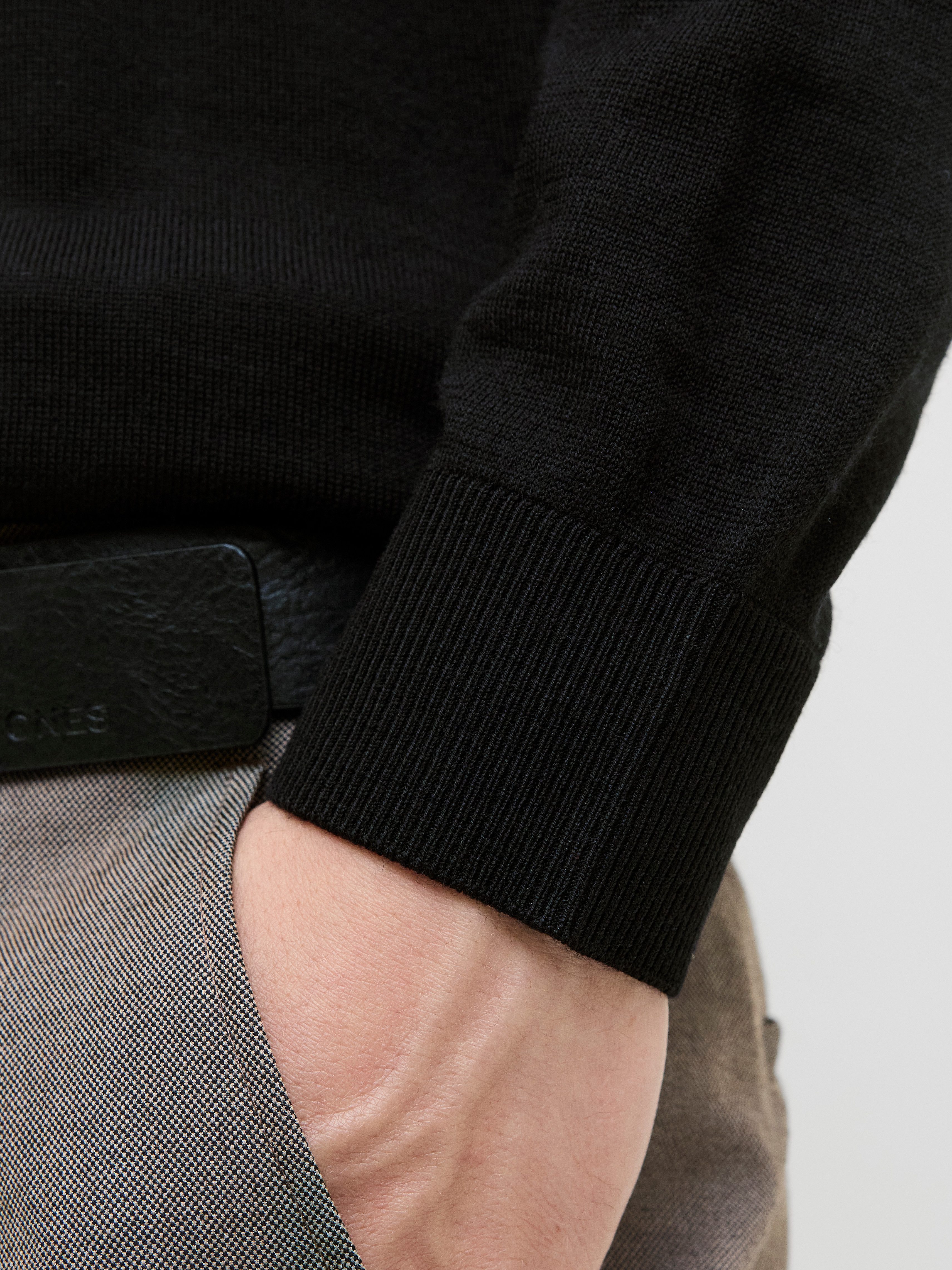 Jack & Jones Polokragenpullover JPRBLAMERINO KNIT POLO Wolle, regular fit – Bild 3 von 5
