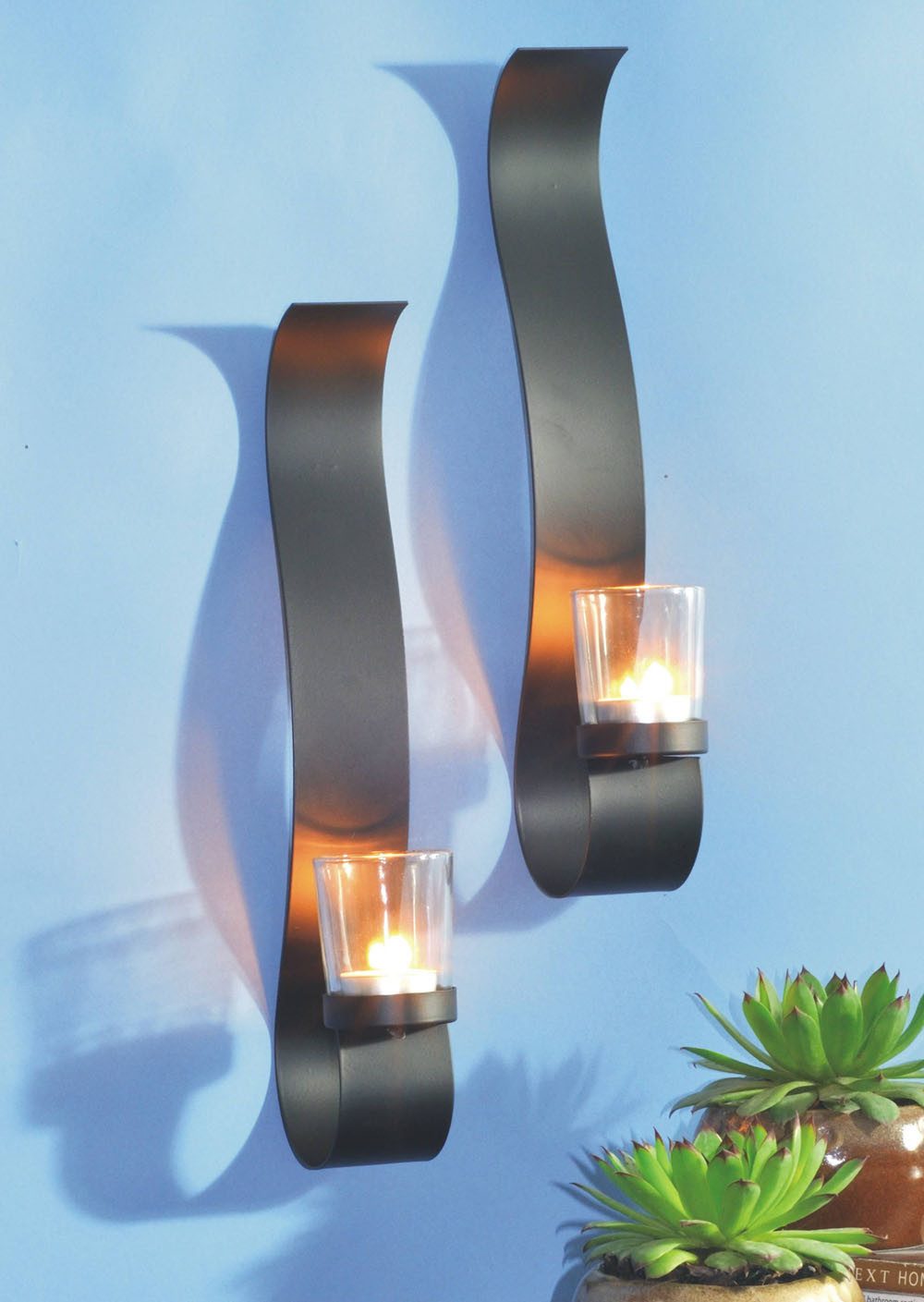 Mojawo Laterne 2er Set Wandkerzenhalter für Teelichter günstig online kaufen