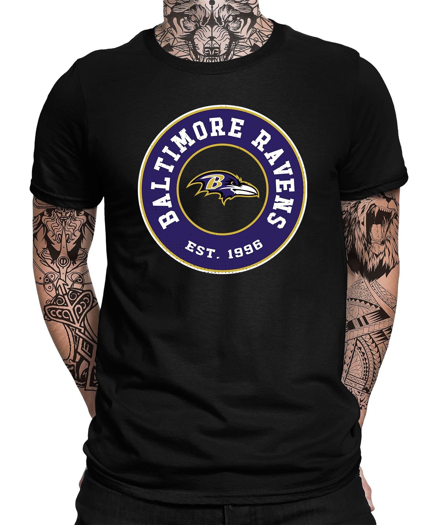 Quattro Formatee Kurzarmshirt Baltimore Ravens - American Football NFL Super (1-tlg)