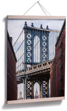 Wall-Art Poster Brooklyn Bridge, Brücken (1 St), Poster ohne Bilderrahmen
