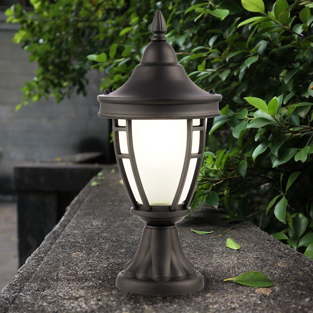 Maytoni Außen-Stehlampe, Leuchtmittel nicht inklusive, Außenlampe Stehleuchte Wegelampe schwarz Wetterfest IP44 D 18,2 cm