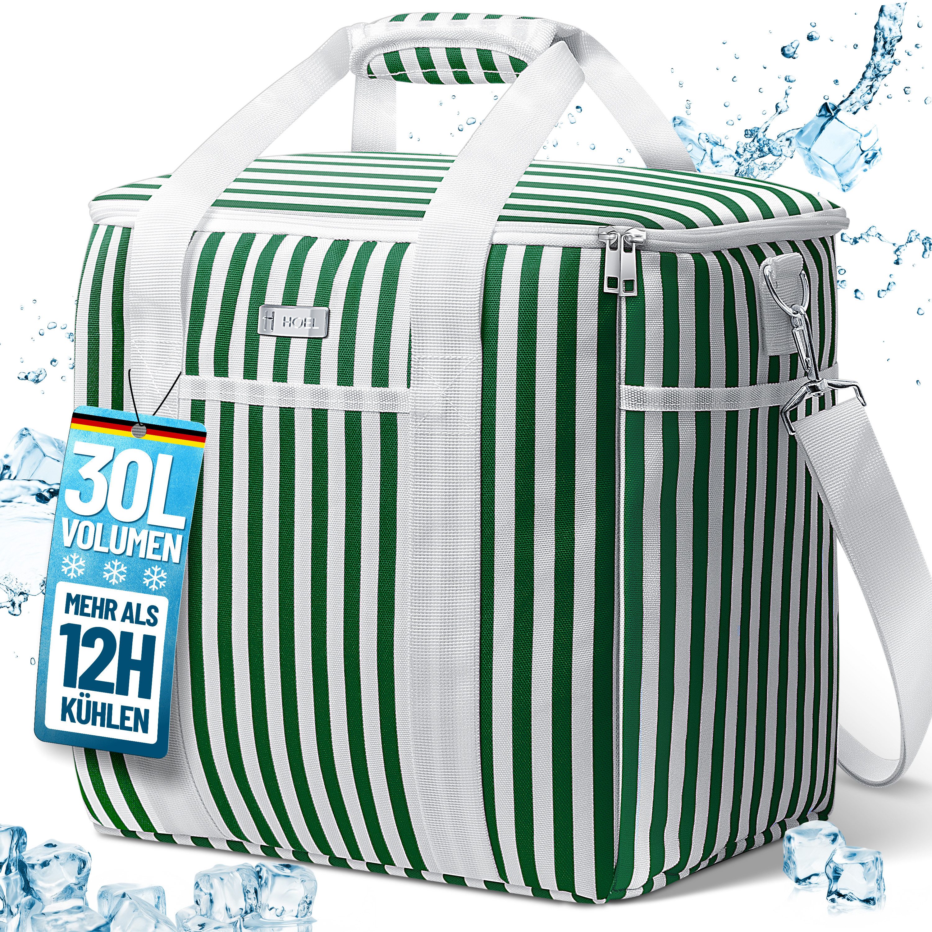 Kühltasche HOEL Kühltasche klein 20L & Gross 30L - Isoliertasche - Lunchtasche
