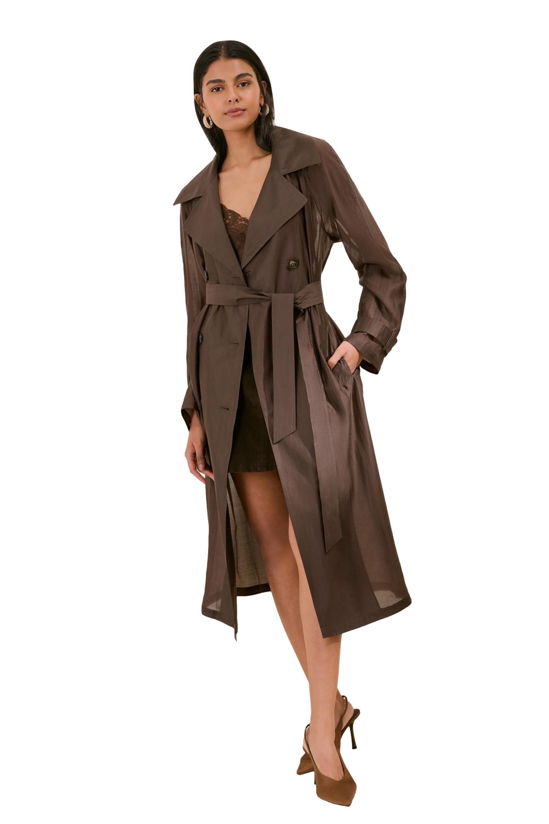 Kurzmantel Friends Like These Premium Trenchcoat, transparent