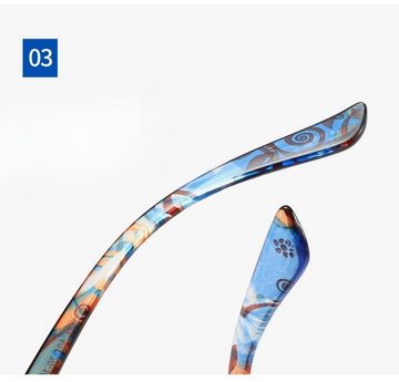 PACIEA Lesebrille bedruckte Rahmen anti blaue presbyopische Gläser