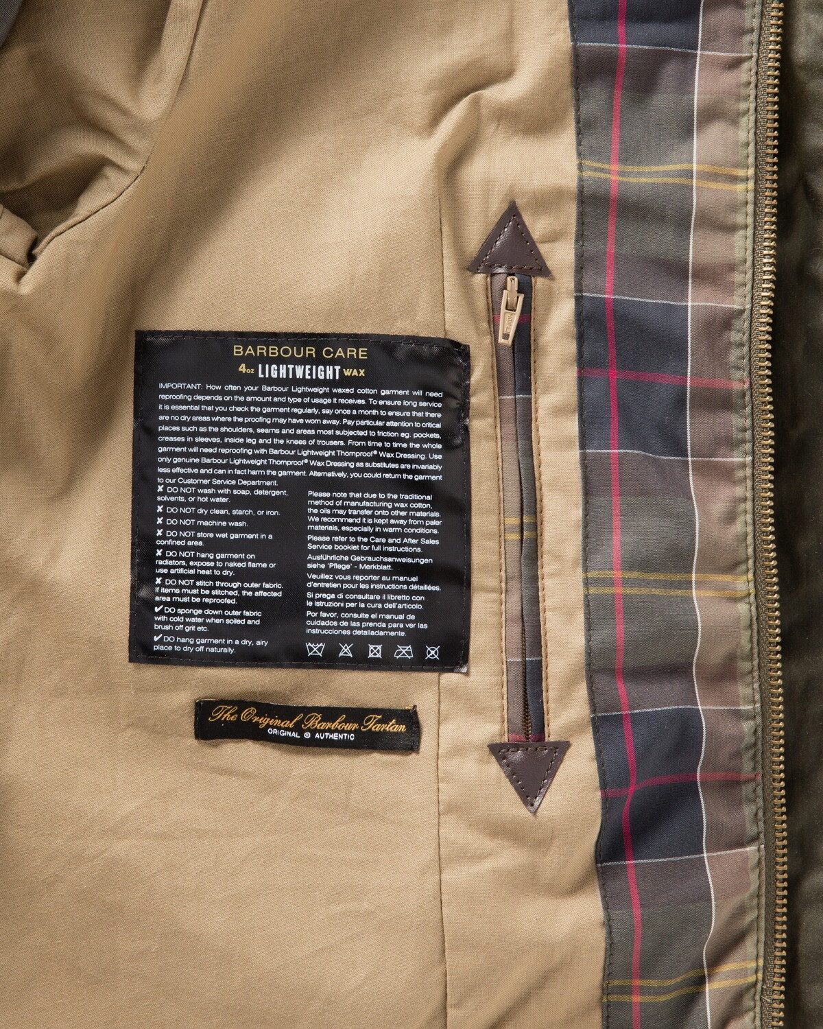 Barbour Langjacke Lightweight Wachsjacke Beadnell