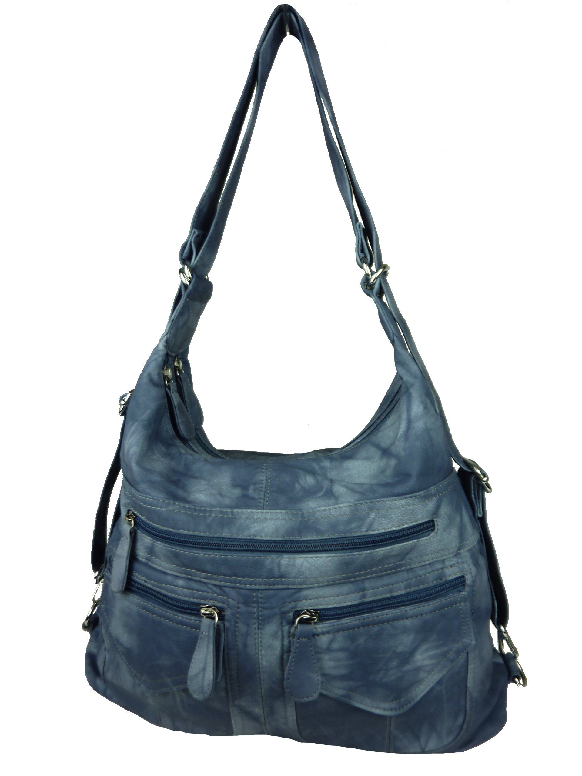 Taschen4life Schultertasche Rucksacktasche AK3435 Multifunktionstasche Schultertasche, Rucksack – Bild 3 von 5