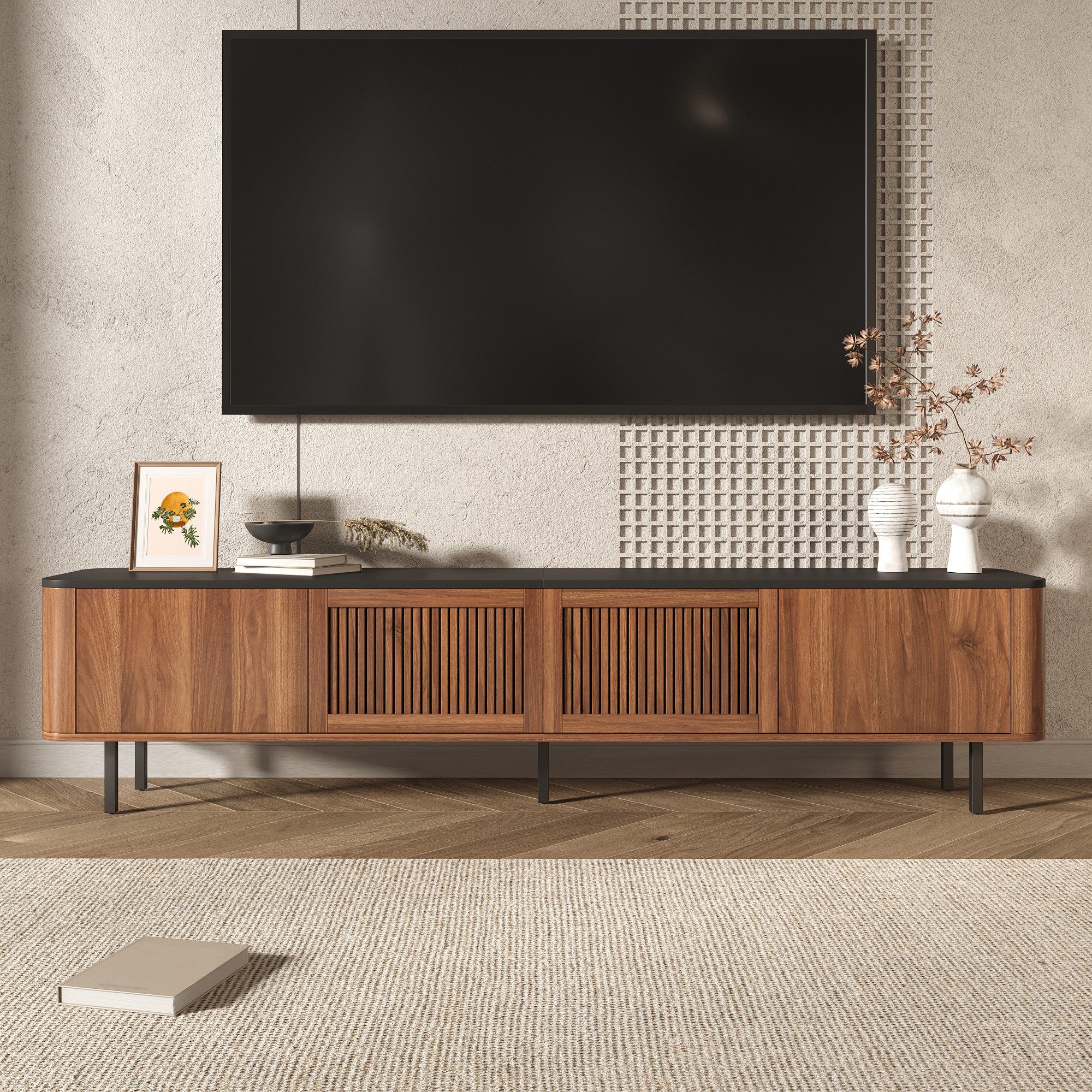 Fine Life Pro TV-Schrank Lowboard / TV‑Schrank / TV‑Lowboard mit einzigartiges Design