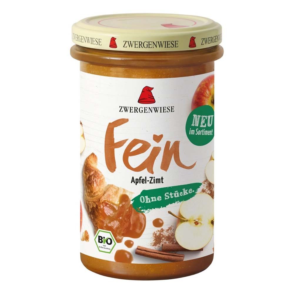 Zwergenwiese Fruchtaufstrich Fein Fruchtaufstrich - Apfel-Zimt 280g