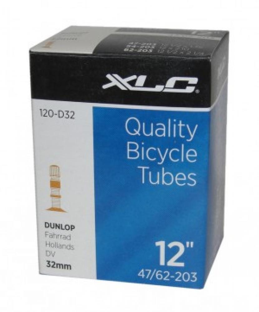 XLC Fahrradschlauch XLC Schlauch Fahrradschlauch 12x1.75-2.125\" 47/62-203 DV 32 mm