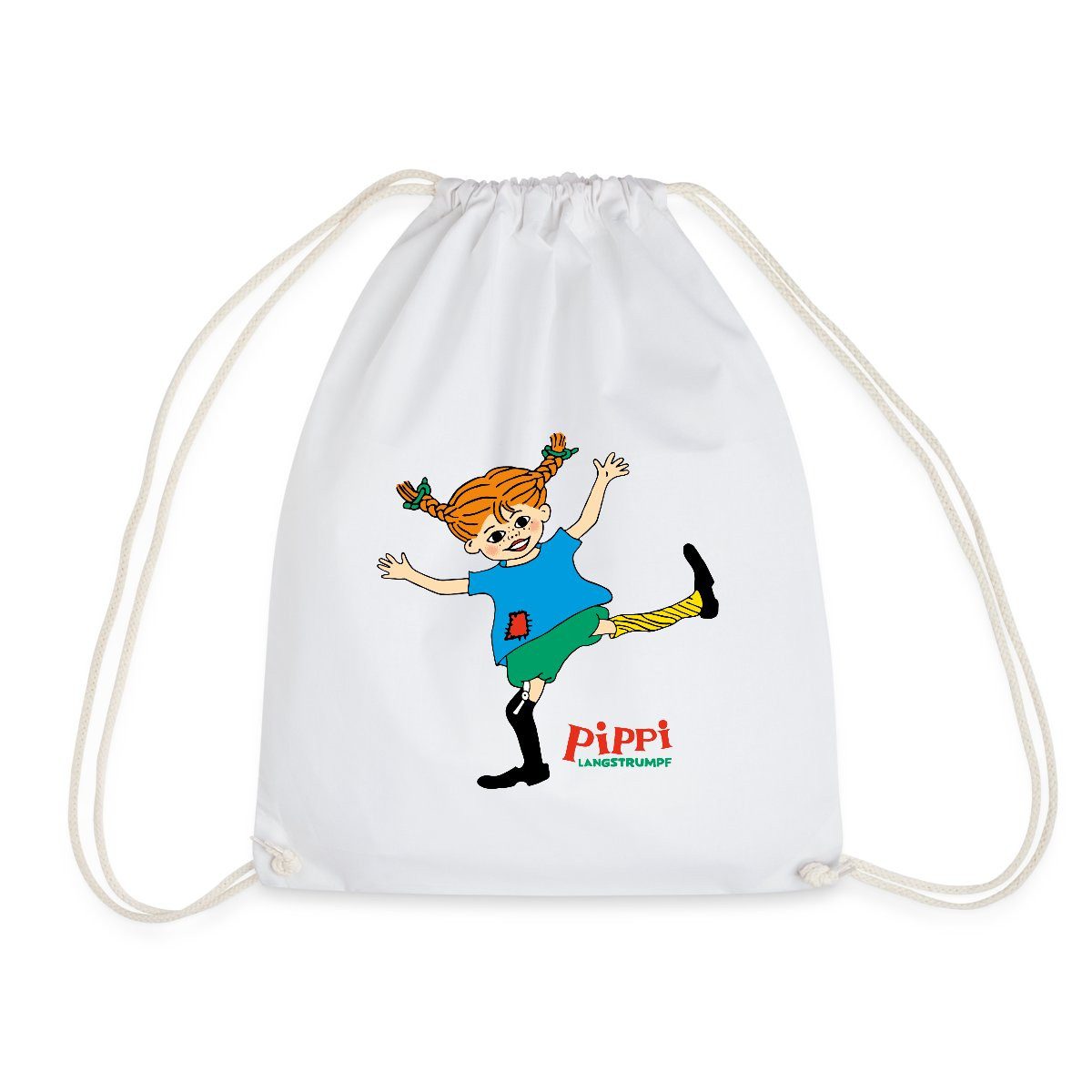 Spreadshirt Turnbeutel Pippi Langstrumpf Pippi Tanzt Wie Es Ihr Gefällt Turnbeutel (1-tlg)