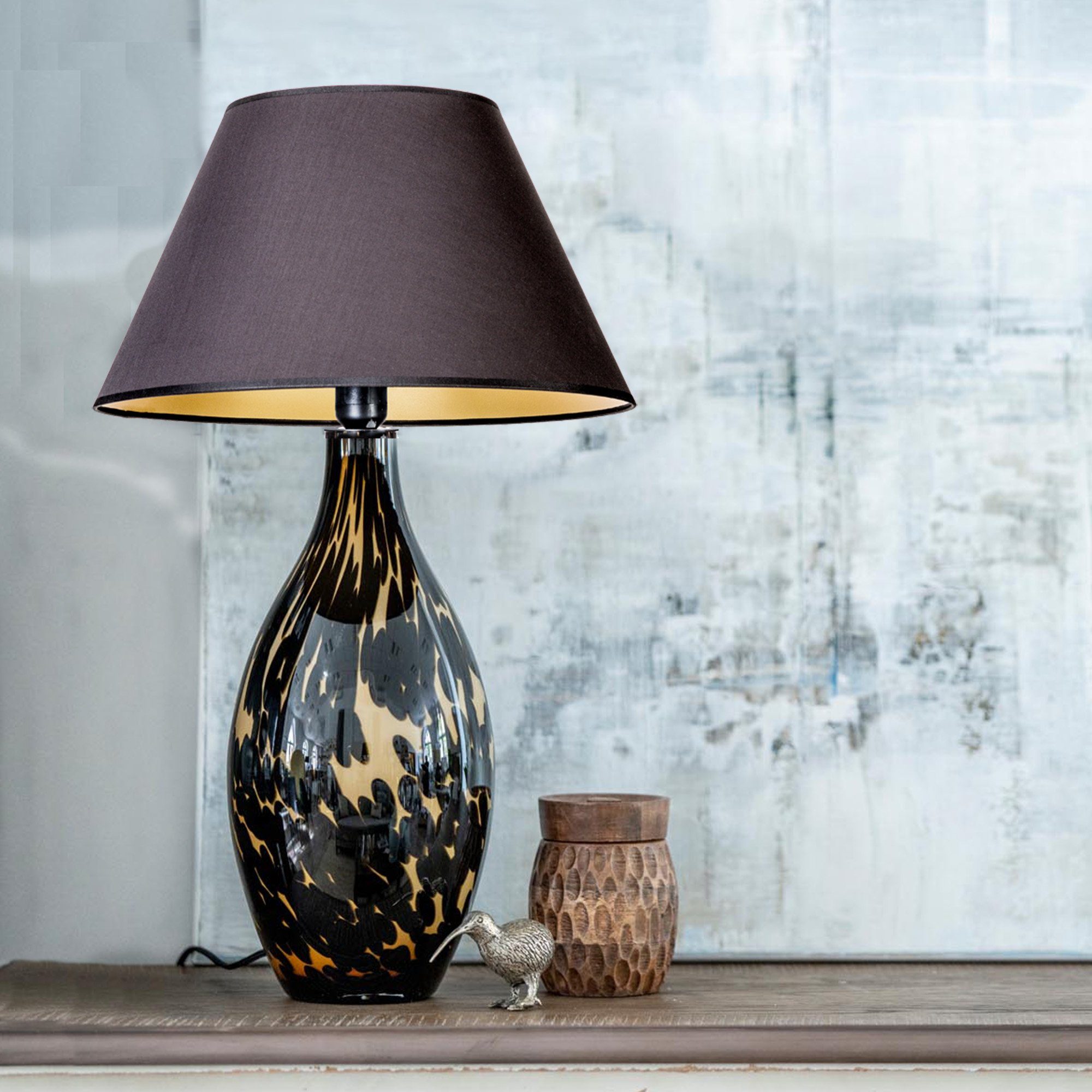 Signature Home Collection Tischleuchte Tischlampe Glas günstig online kaufen