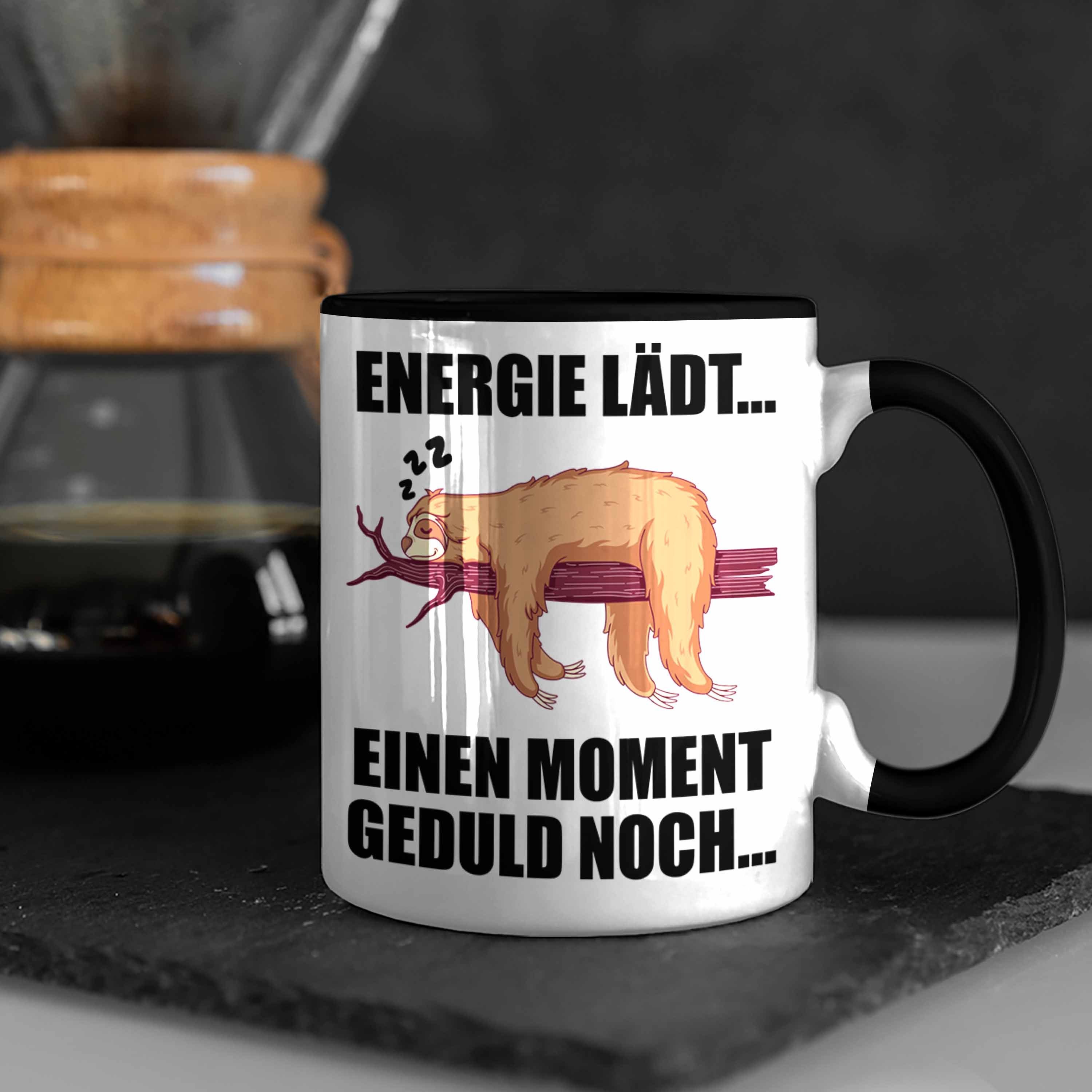 Spruch Tasse - mit Männer Tasse Frauen Trendation Kaffeetasse Faultier Arbeitskollege Schwarz Trendation Kollege Geschenk
