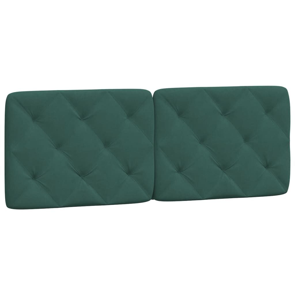 vidaXL Kopfteil Kopfteil-Kissen Dunkelgrün 120 cm günstig online kaufen