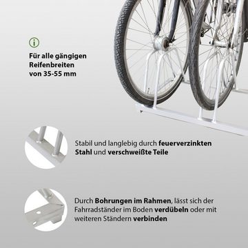 TRUTZHOLM Fahrradständer Fahrradständer für 3 oder 5 Fahrräder Aufstellständer Ständer für
