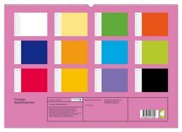 CALVENDO Wandkalender Farbiger Bastelkalender (Premium, hochwertiger DIN A2 Wandkalender 2023, Kunstdruck in Hochglanz)