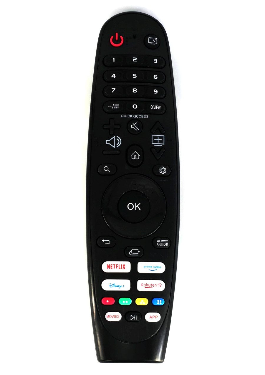Alltro Ersatz TV Fernbedienung für LG AN-MR19BA / MR19BA / AKB75635301 Fernbedienung (Mit Netflix-, Prime video-, Disney+-, Rakuten TV-Tasten)