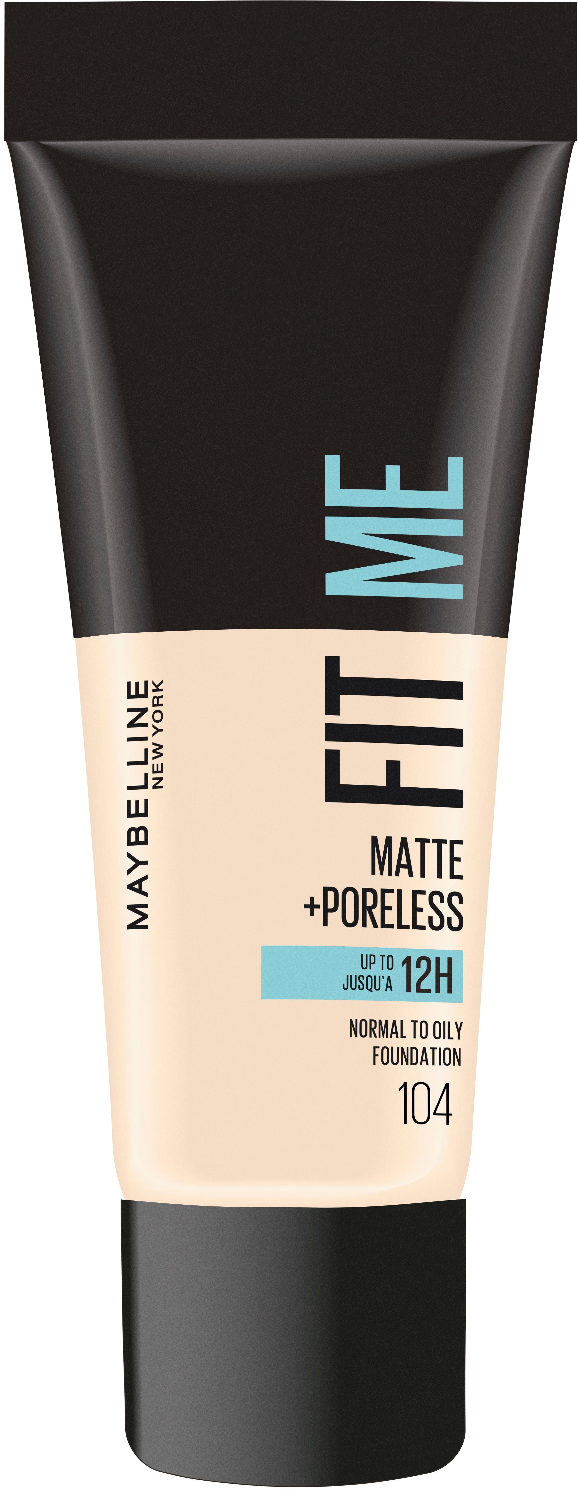 Fit Me! Foundation New Matte Make-Up MAYBELLINE + York Poreless YORK NEW Maybelline
