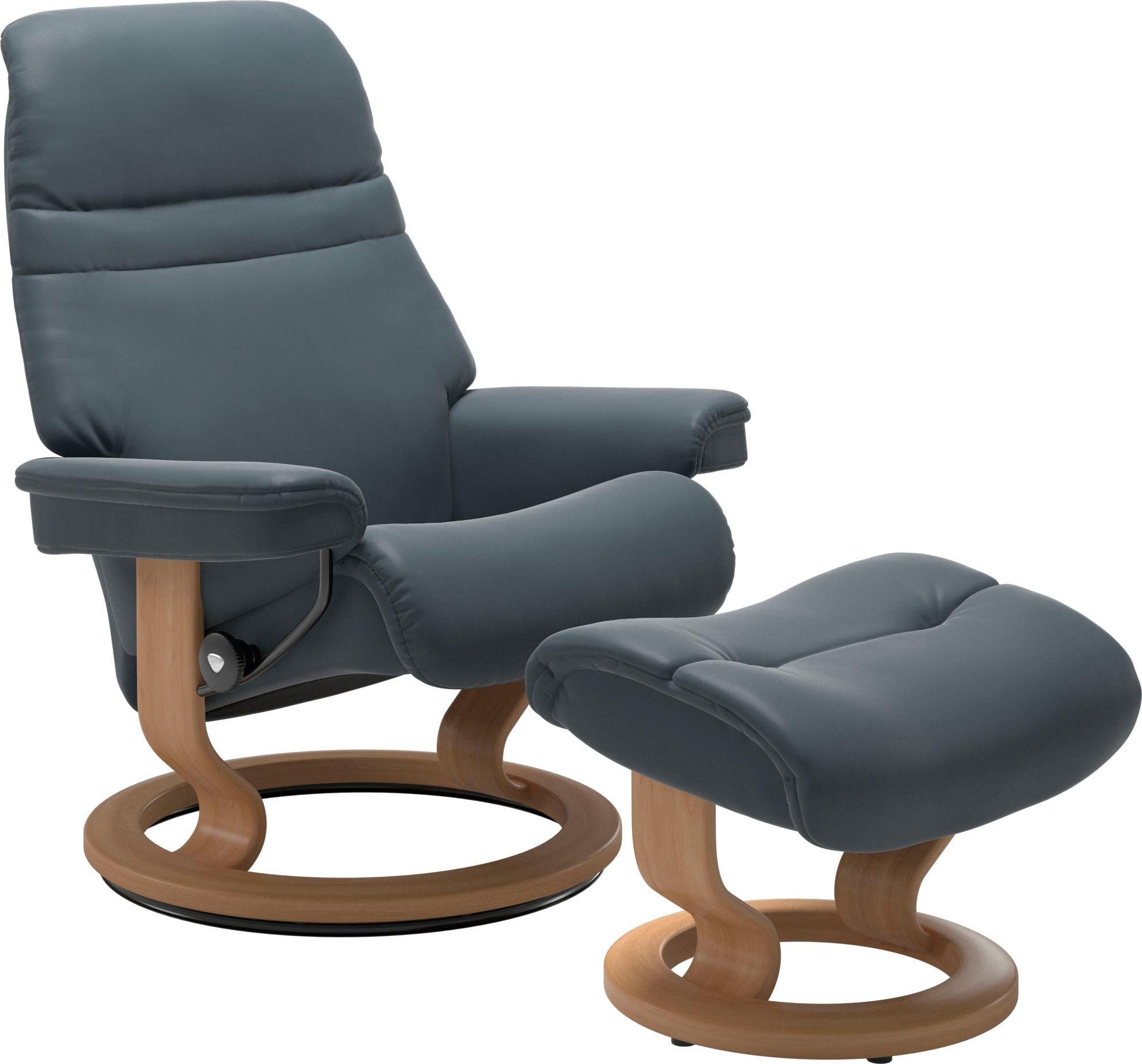 Stressless® Fußhocker Sunrise, mit Classic Base, Gestell Eiche