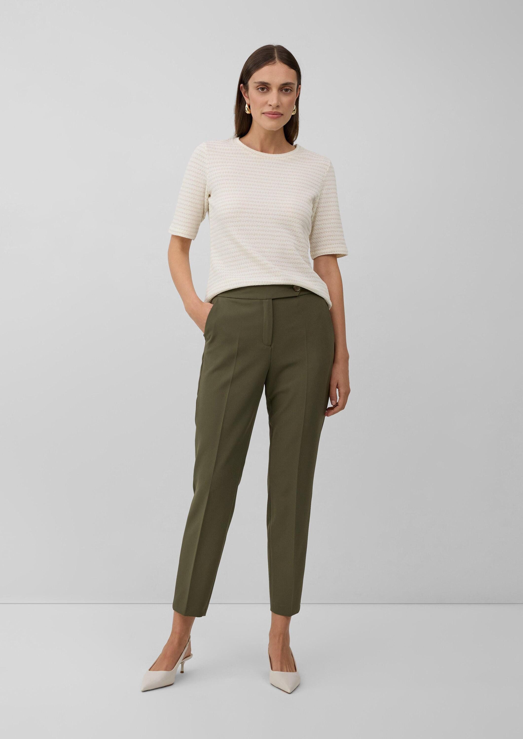 s.Oliver 7/8-Hose Hose Cigarettte Pants mit Elastikeinsatz am Bund