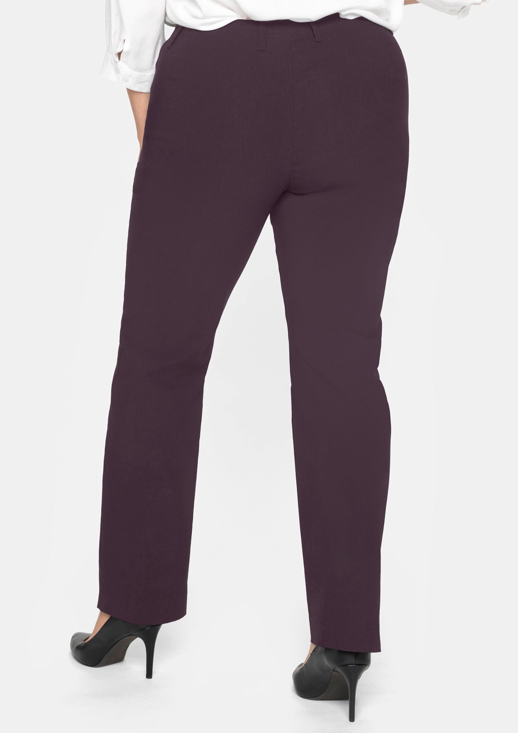 Sheego Jerseyhose Stretch-Hose normal mit schmalem Bund