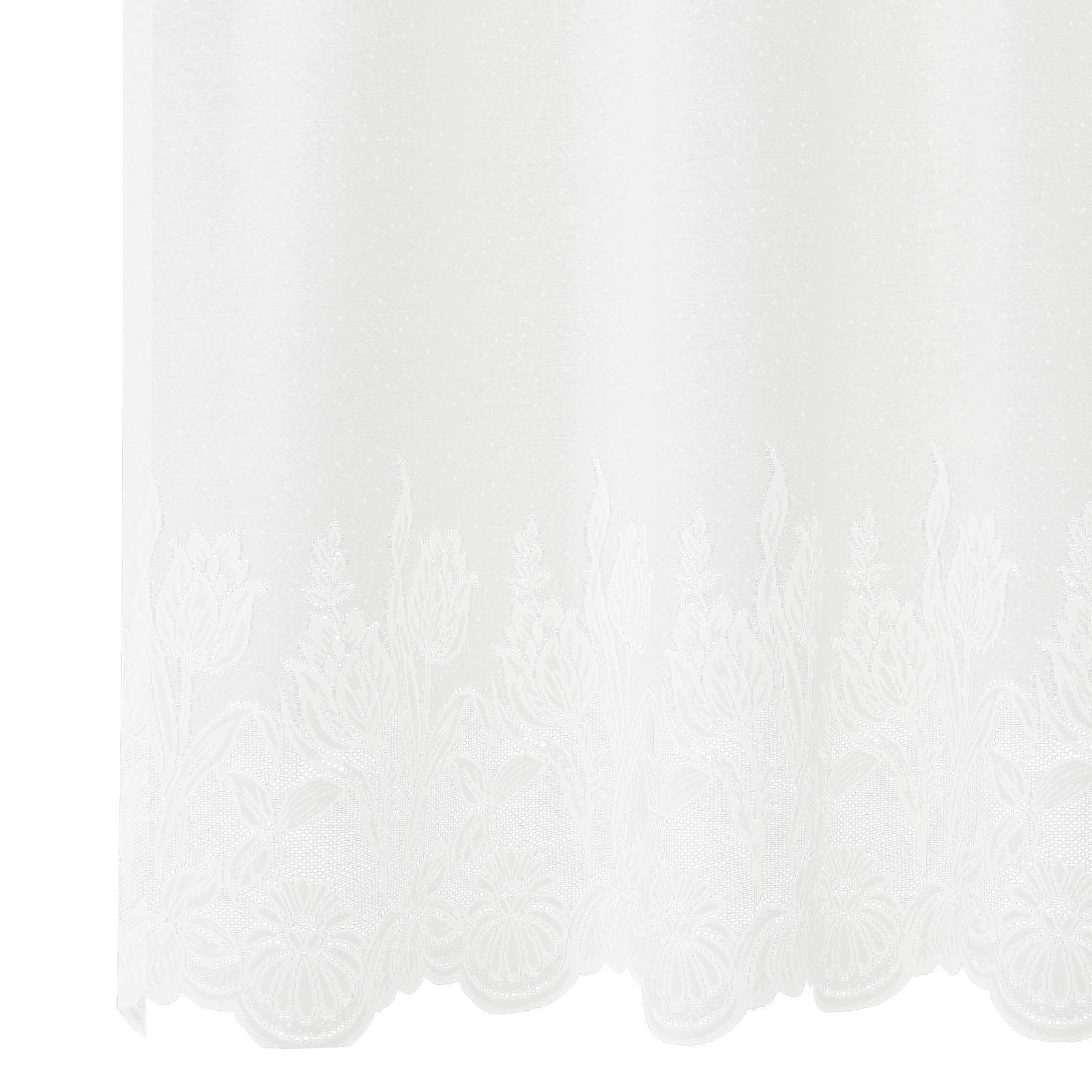 vidaXL Vorhang Spitzenvorhang Weiß 160 x 300 cm Polyester (1 St), Polyester – Bild 5 von 5