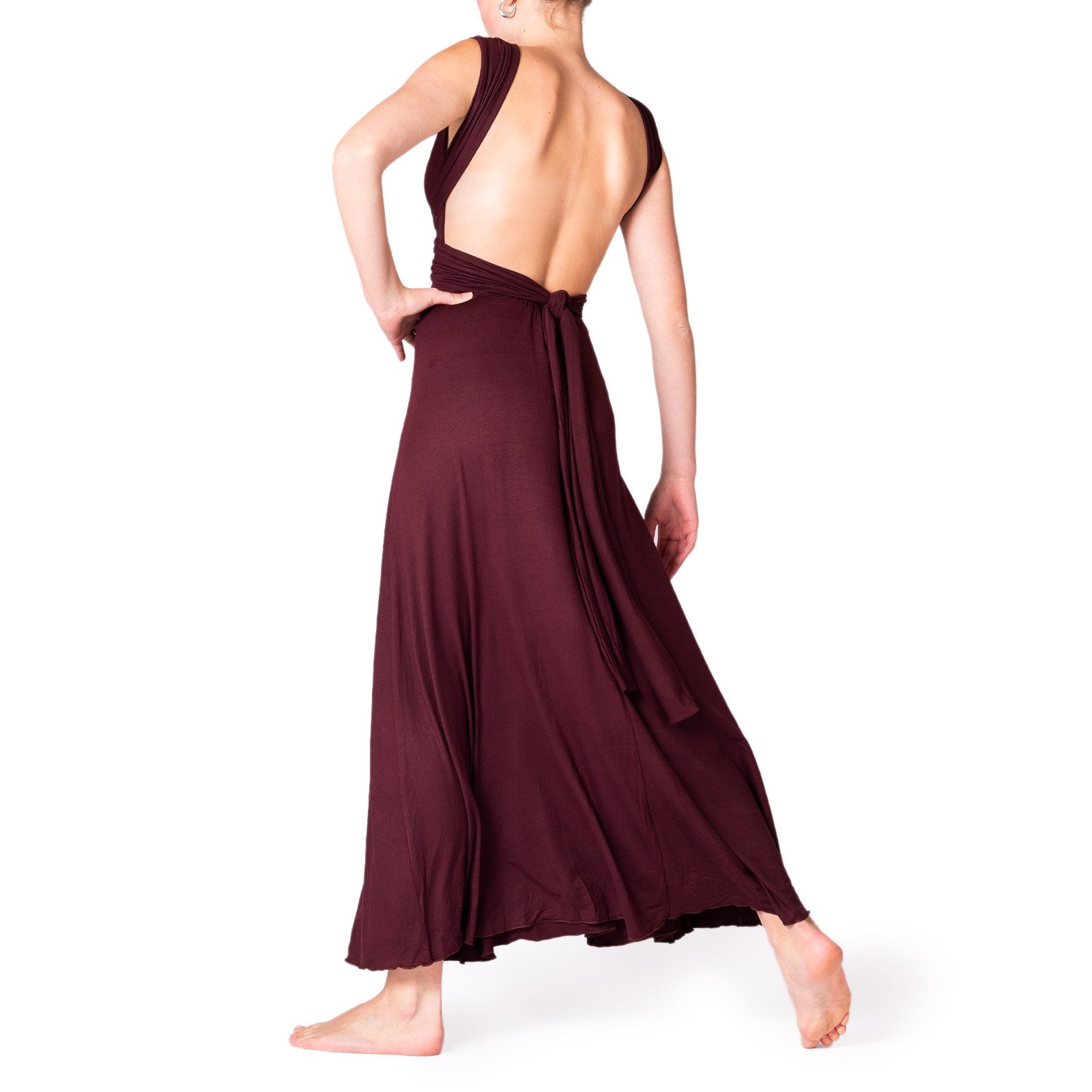 PANASIAM Tunikakleid langes Maxikleid Infinity Dress mit V-Ausschnitt Abend günstig online kaufen