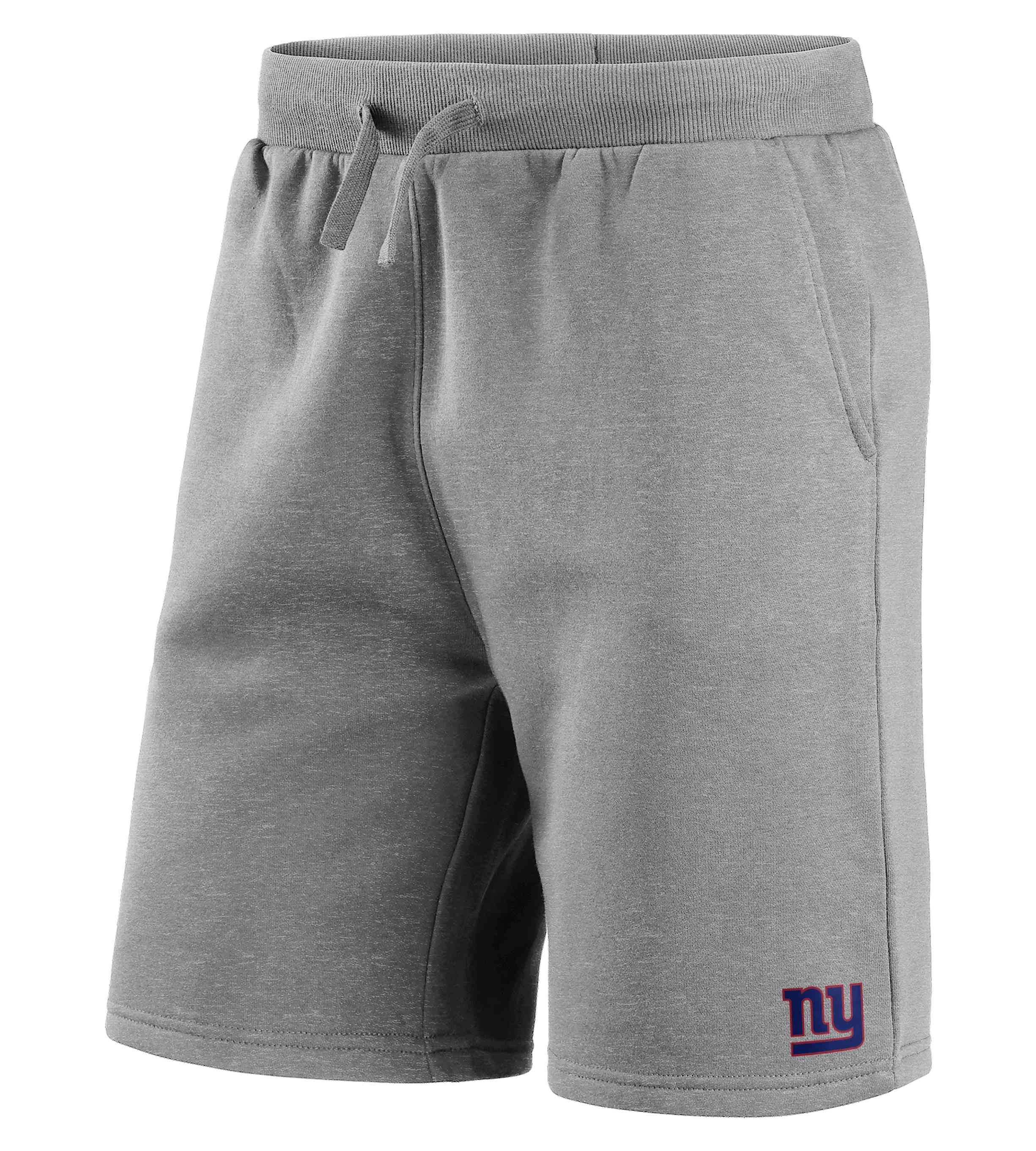 New NFL Giants Fanatics Sweat Shorts Logo York Primary Graphic