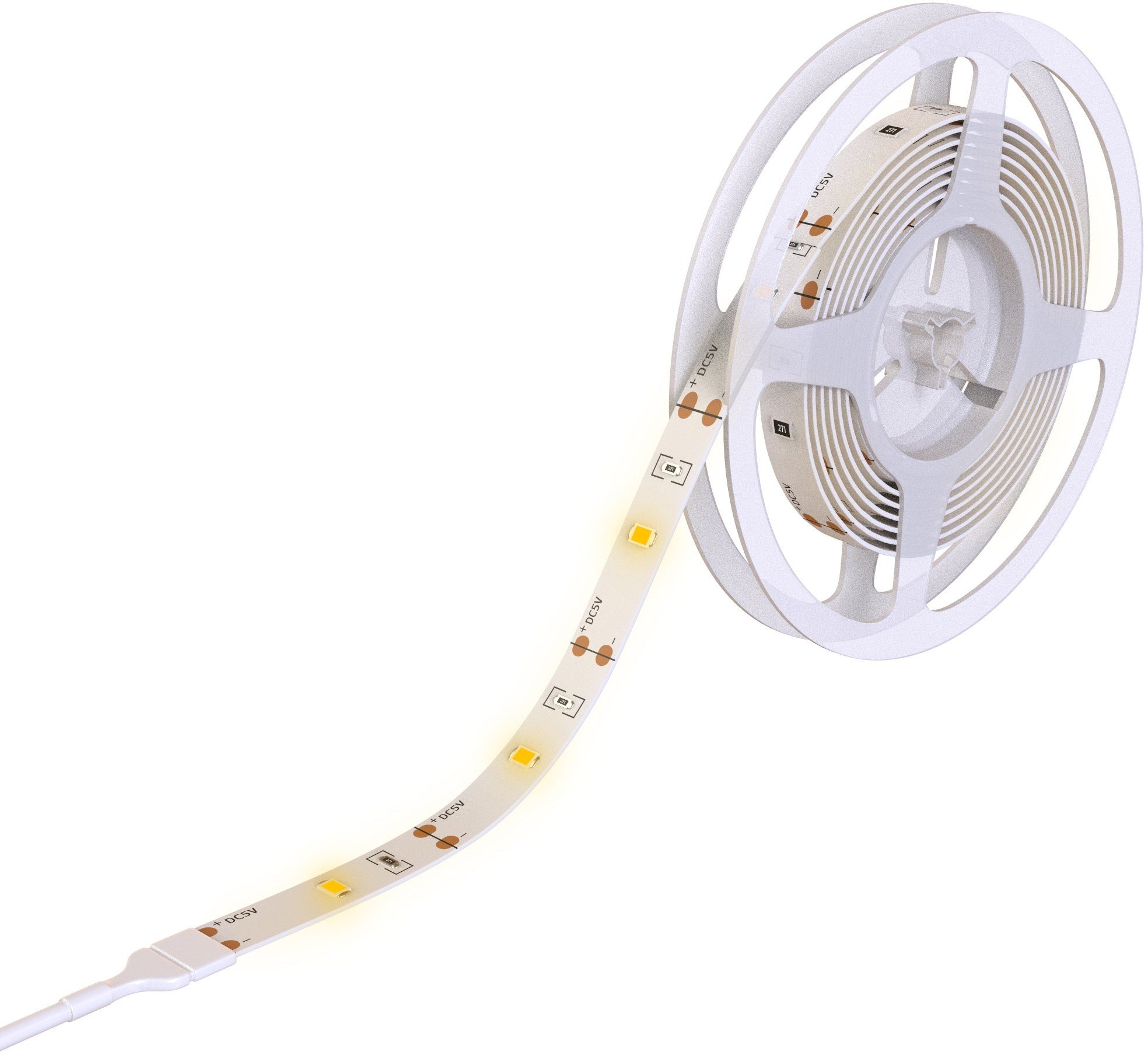 LED-Streifen, Schrank-Beleuchtung Band/Stripe Bewegungsmelder 1m LED B.K.Licht mit