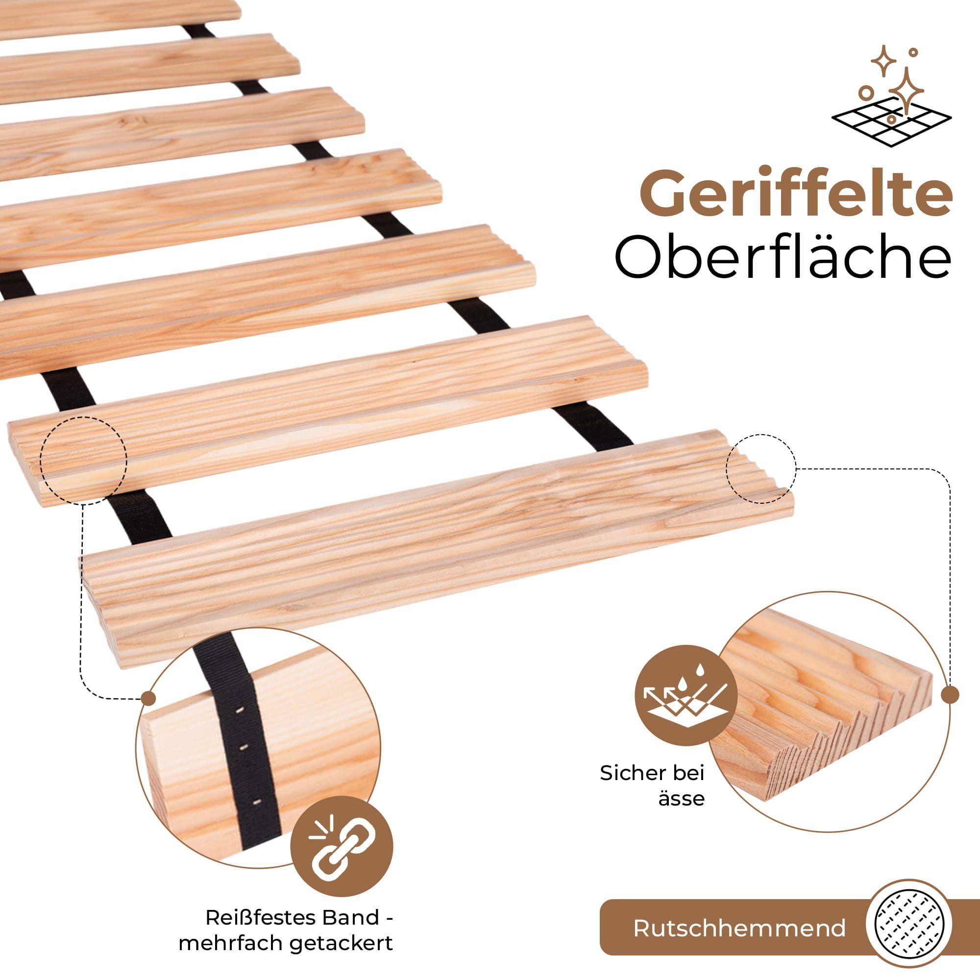 BooGardi Terrassendielen Rollweg aus Lärchenholz, BxL: je 30x250 cm, 1.600 mm Stärke, (1-St), Holzweg zum Ausrollen · Holztritt Gartenweg – Bild 5 von 5
