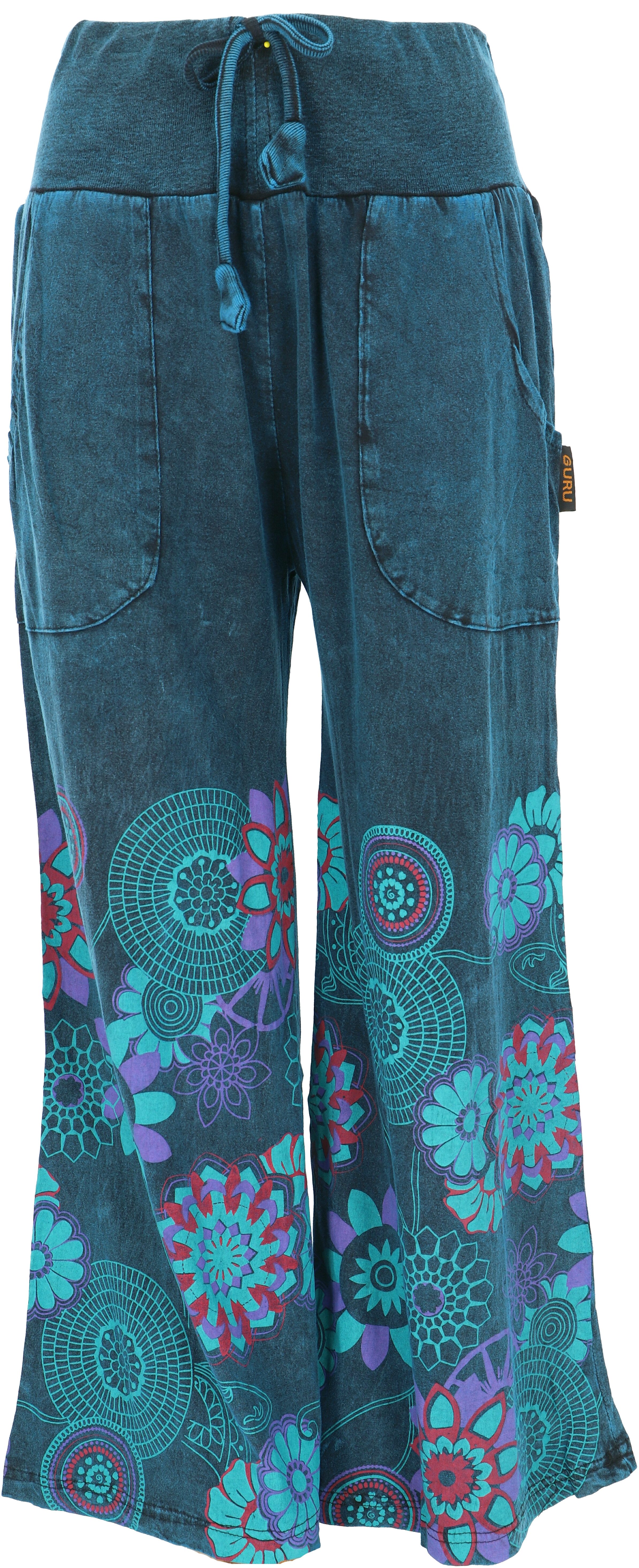 Guru-Shop Relaxhose Palazzohose, Boho Baumwollhose, Hosenrock mit.. alterna günstig online kaufen