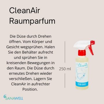 Medosan Raumduft Clean Air, Raumduft, 250 ml, Raumparfum, für Wohn- und Schlafräume
