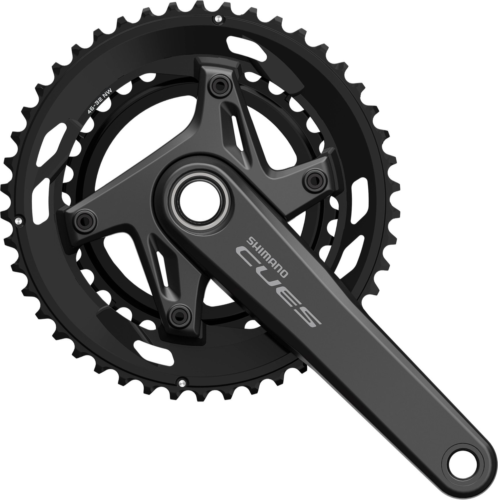 Shimano Fahrradkurbel Kurbelgarnitur CUES FC-U6030-2, 50x34 T, 170 mm, Kurbelgarnitur CUES FC-U6030-2, 50x34 T, 170 mm